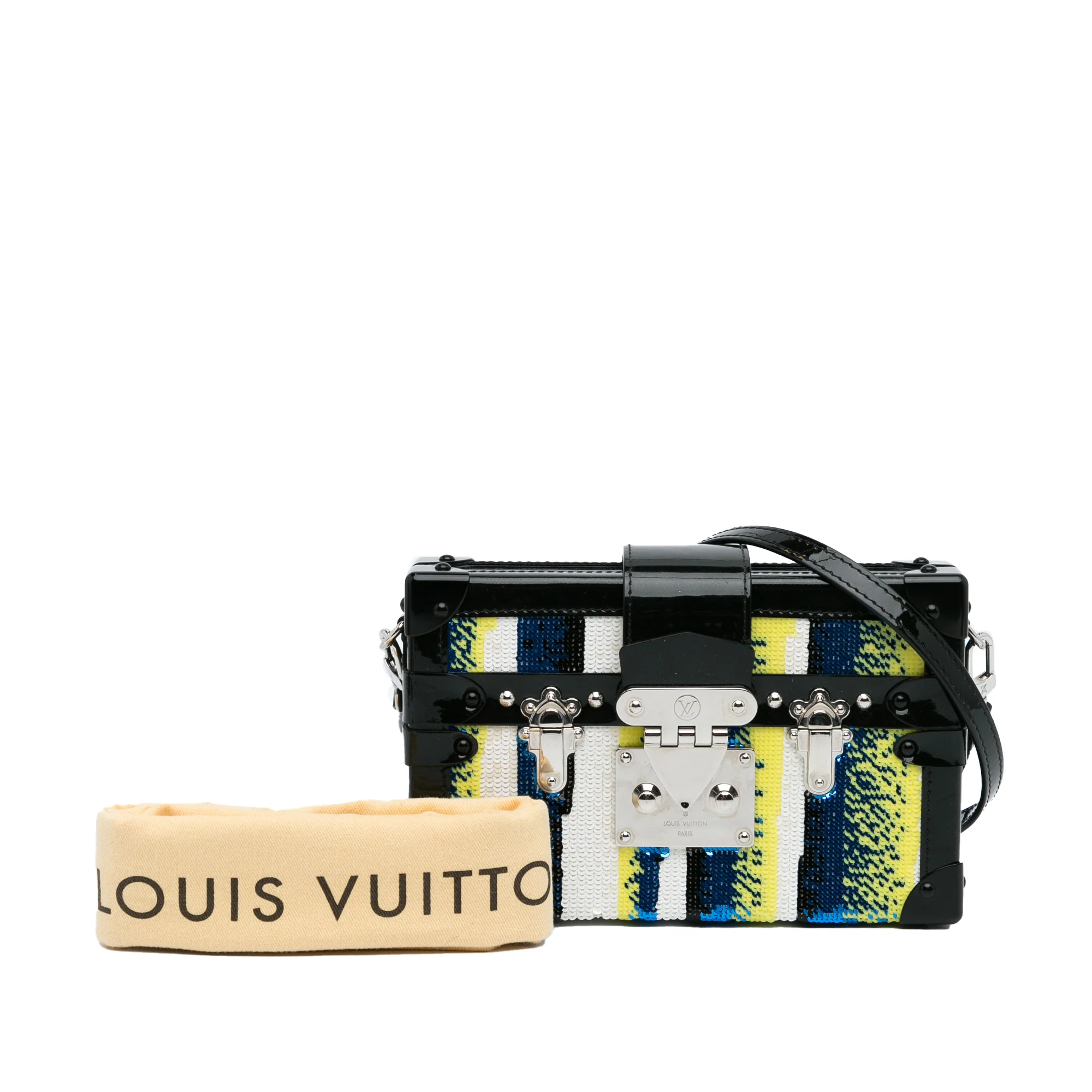 Louis Vuitton | Pre-Owned Sequins Petite Malle | Black - Image 2