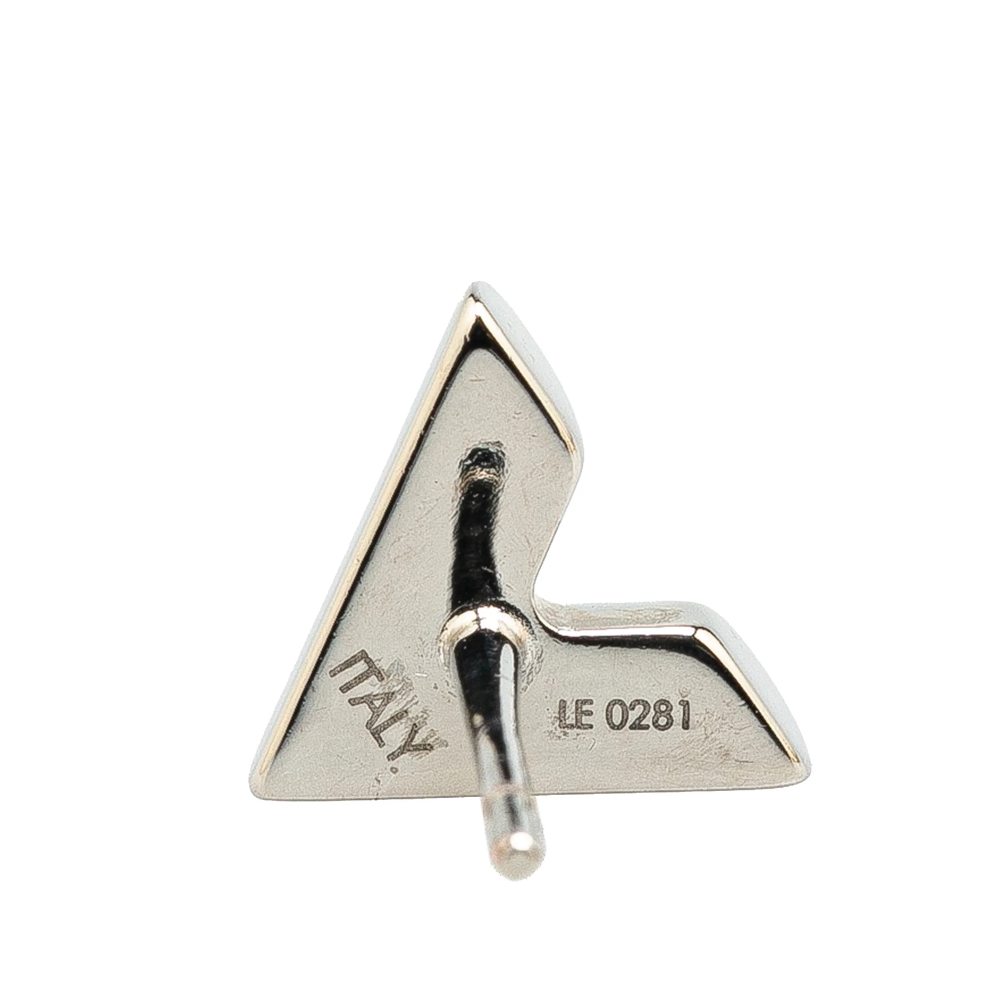 Louis Vuitton | Pre-Owned Silver Plated Essential V Stud Earrings | Silver - Image 3