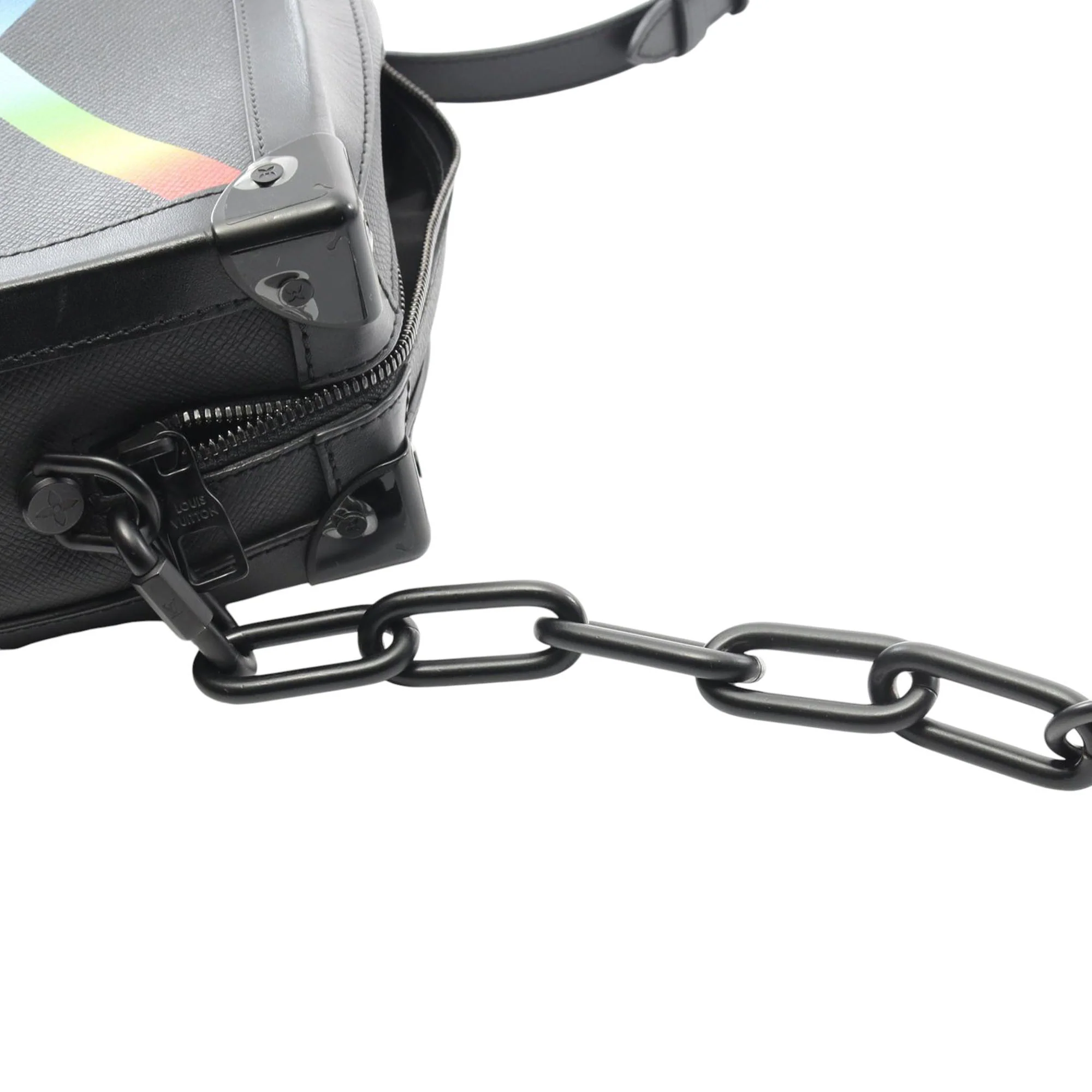 Louis Vuitton | Pre-Owned Taiga Rainbow Soft Trunk - I | Black - Image 2