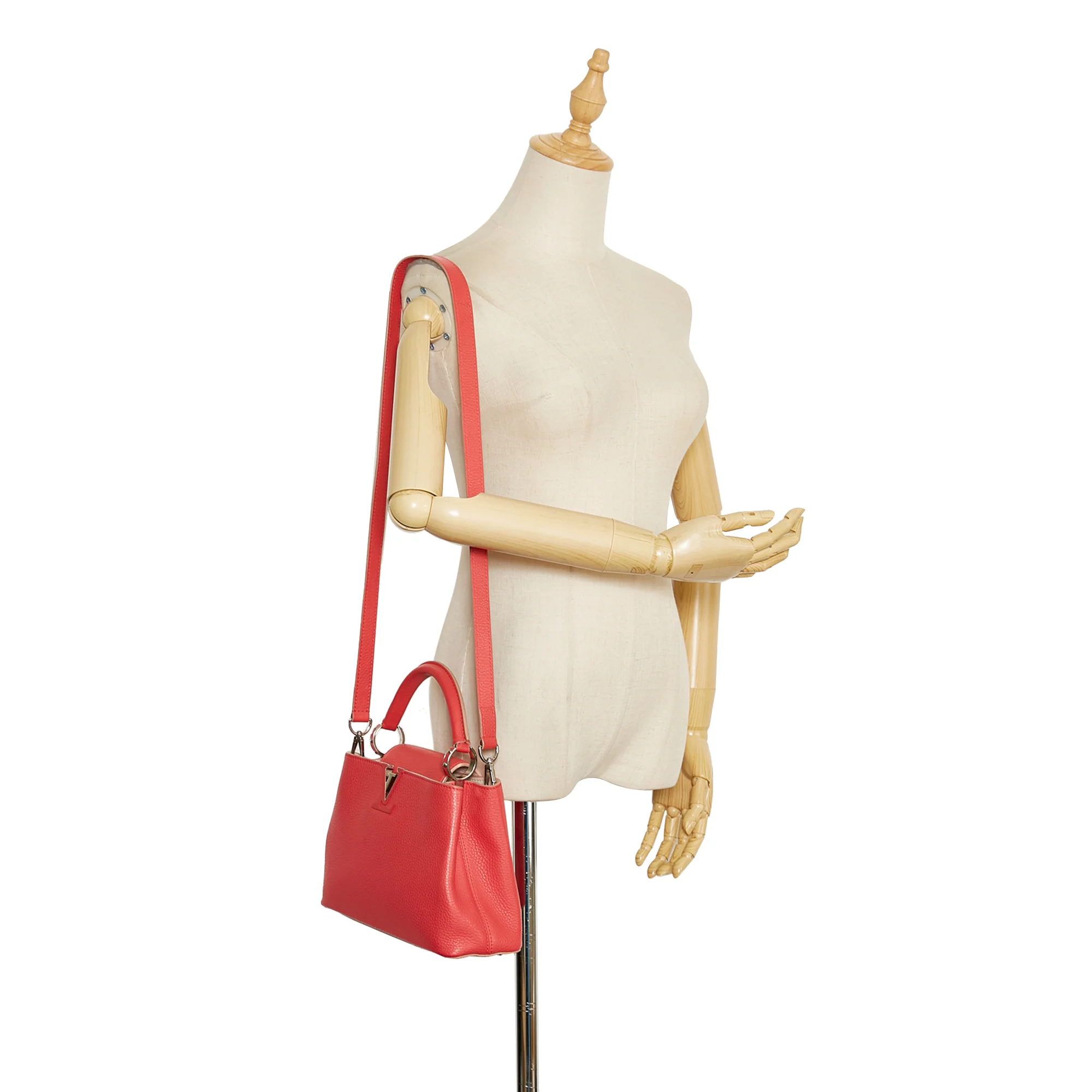 Louis Vuitton | Pre-Owned Taurillon Capucines BB | Red - Image 5
