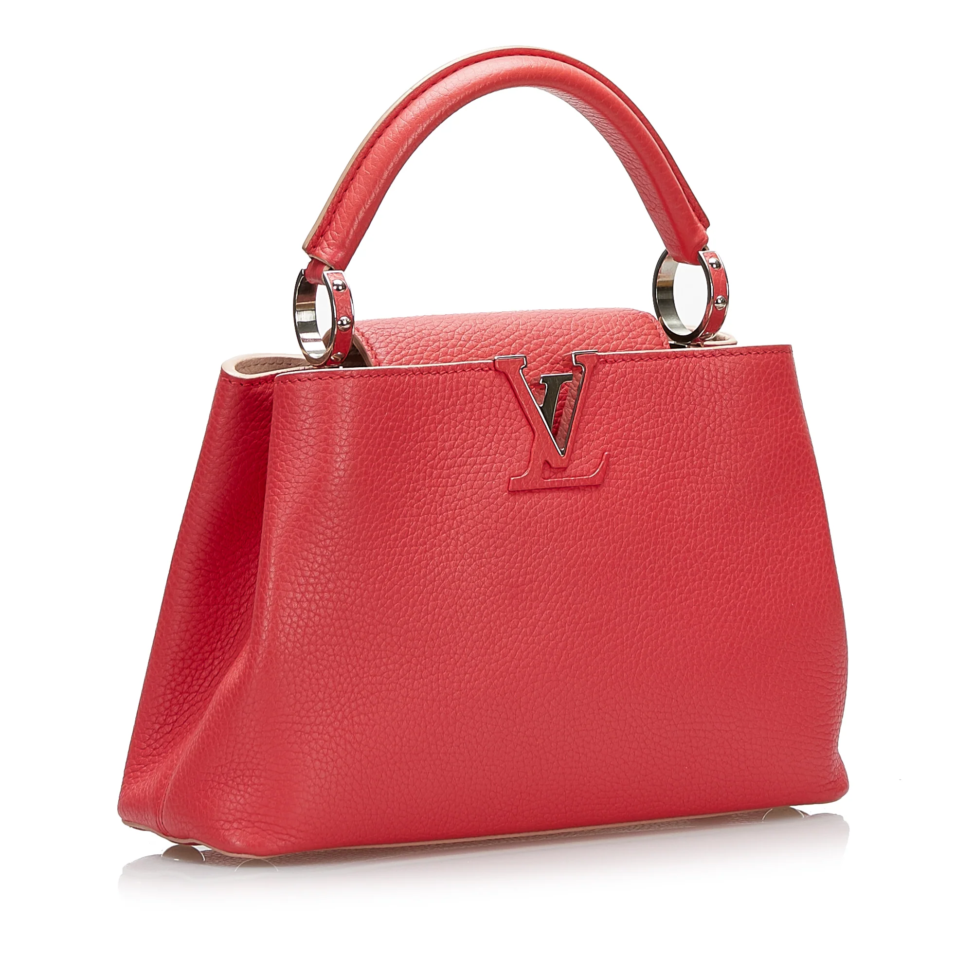 Louis Vuitton | Pre-Owned Taurillon Capucines BB | Red - Image 7