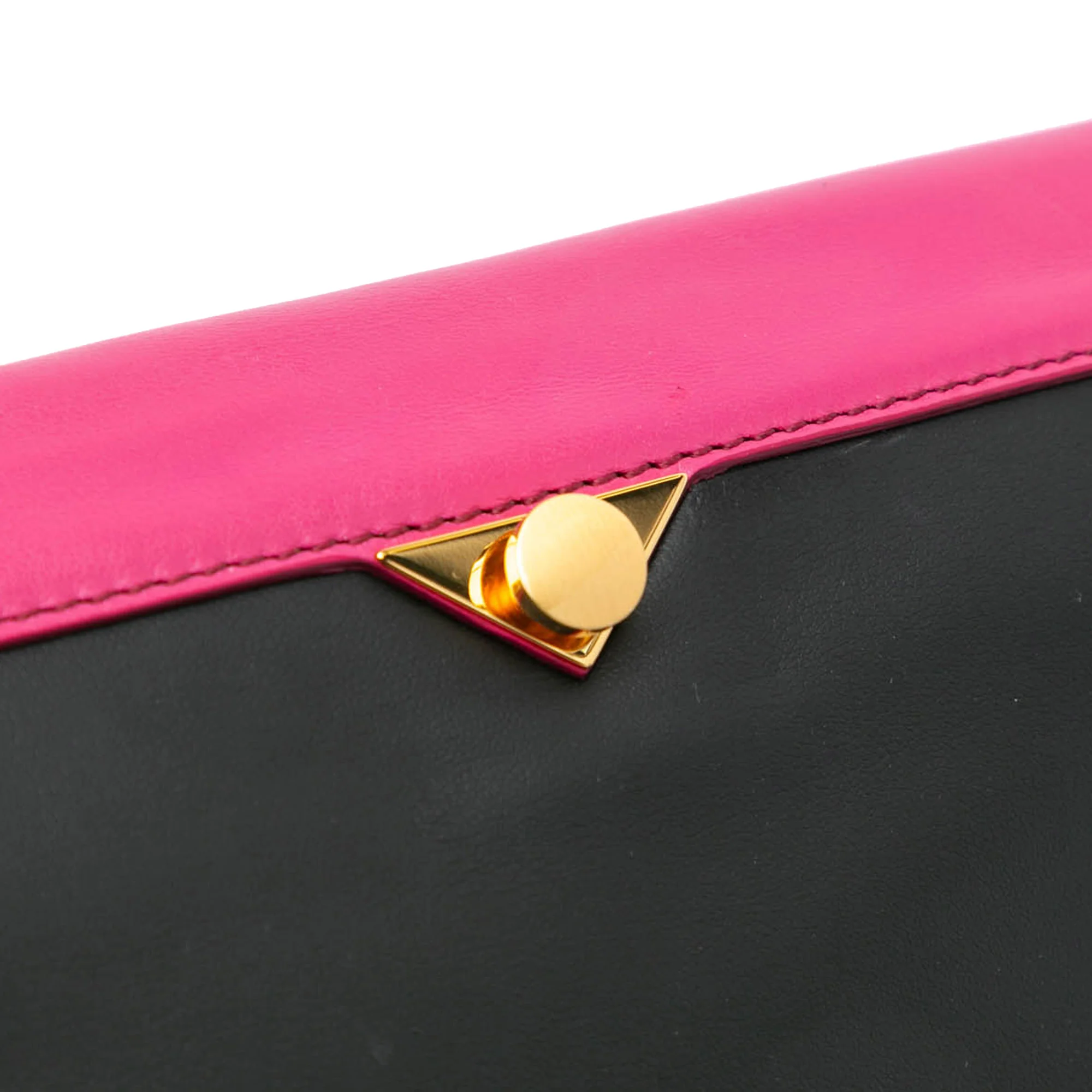Marni | Pre-Owned Small Leather Prisma Crossbody | Pink/Hot Pink - Image 2
