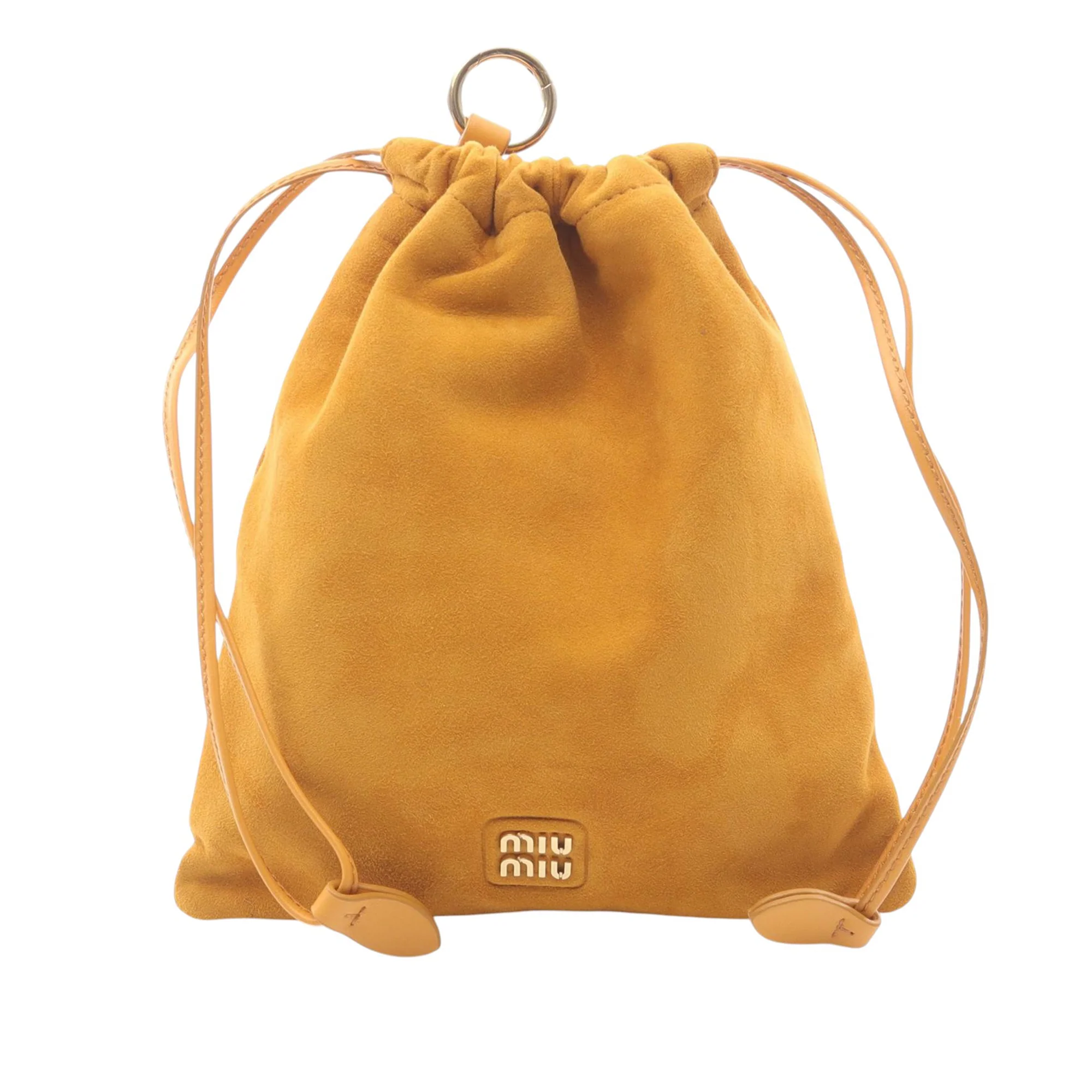 Miu Miu | Pre-Owned Suede Camoscio Pouch | Brown