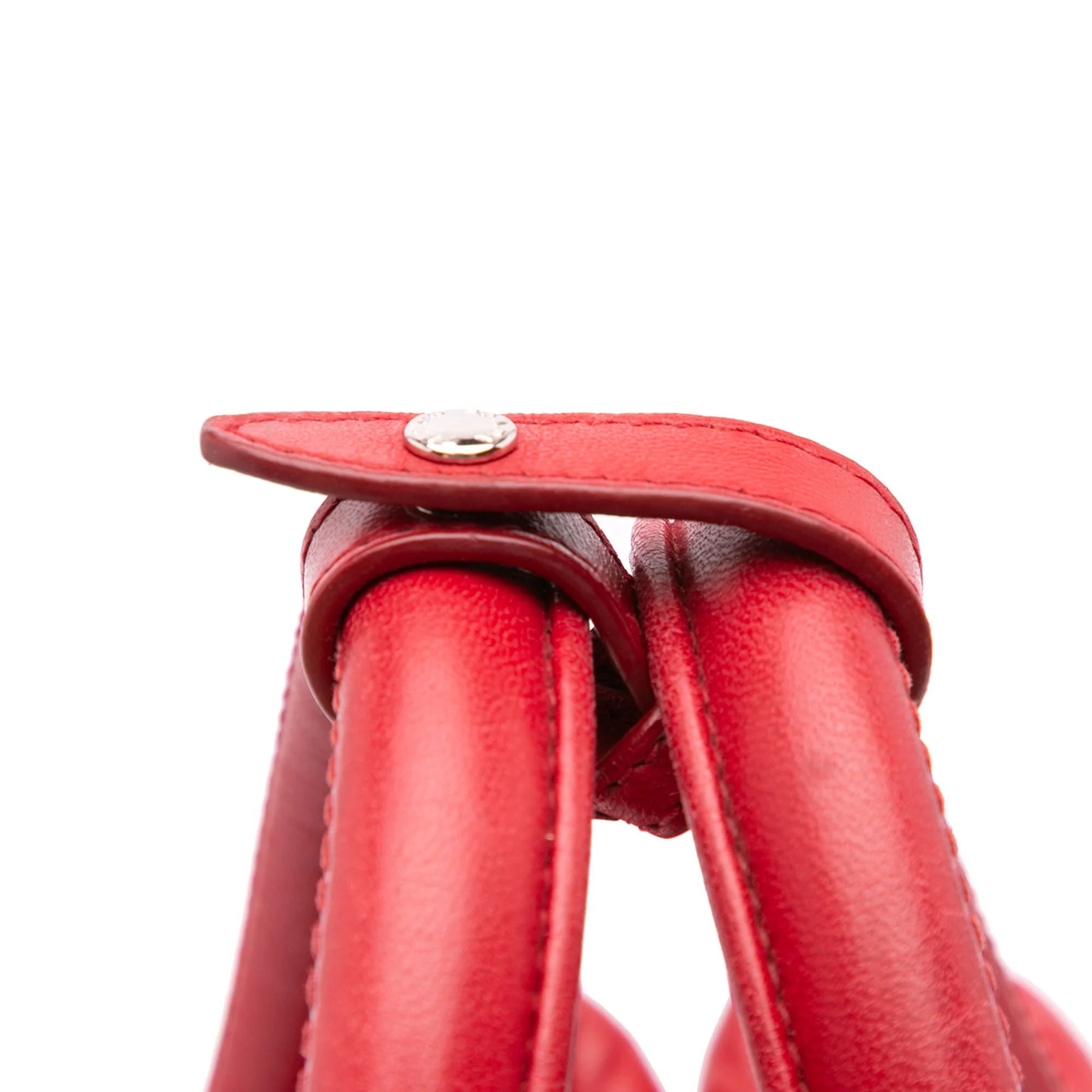 Prada | Pre-Owned Nappa Bomber Satchel | Red - Image 10
