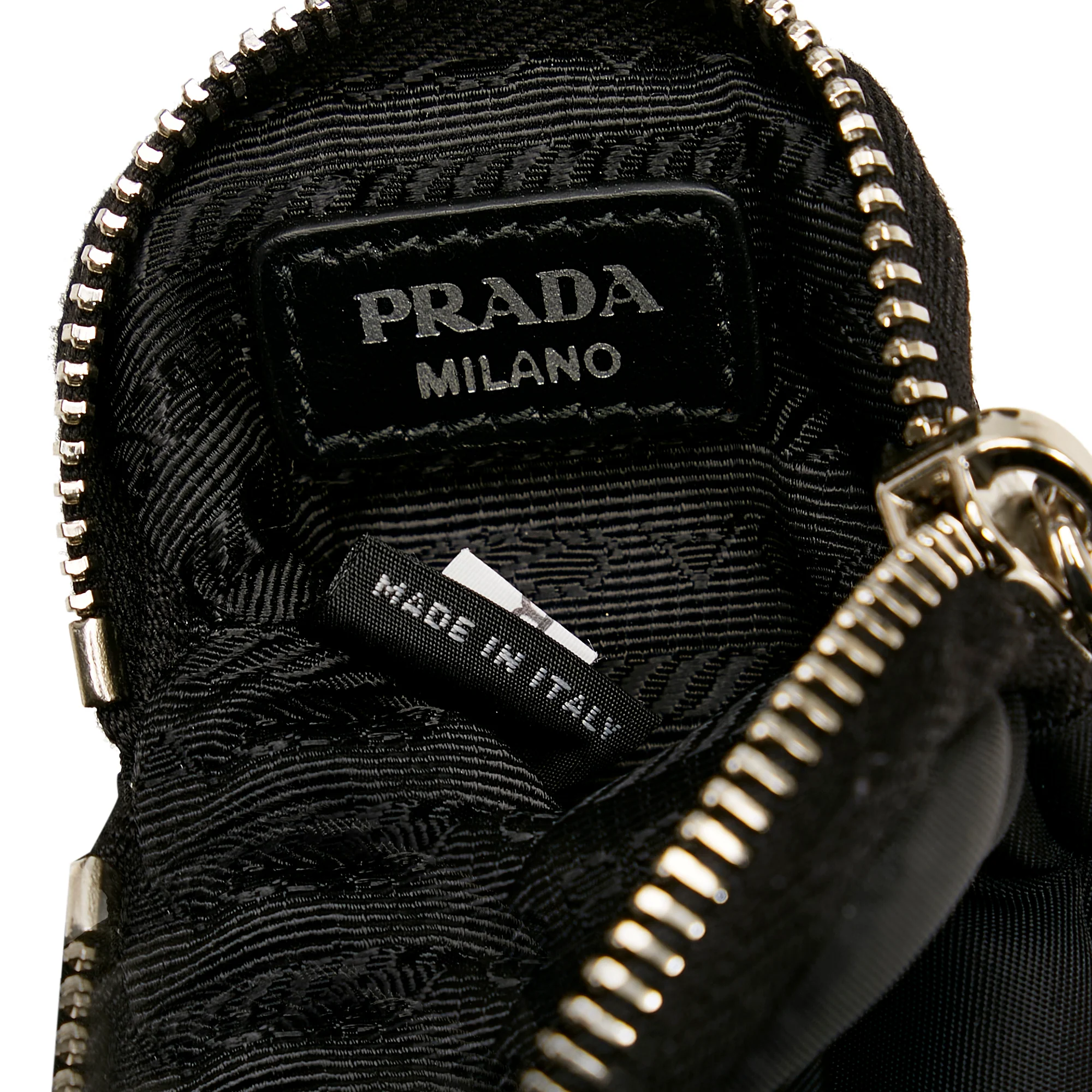 Prada | Pre-Owned Re-Nylon & Spazzolato Pocket Crossbody | Black - Image 8