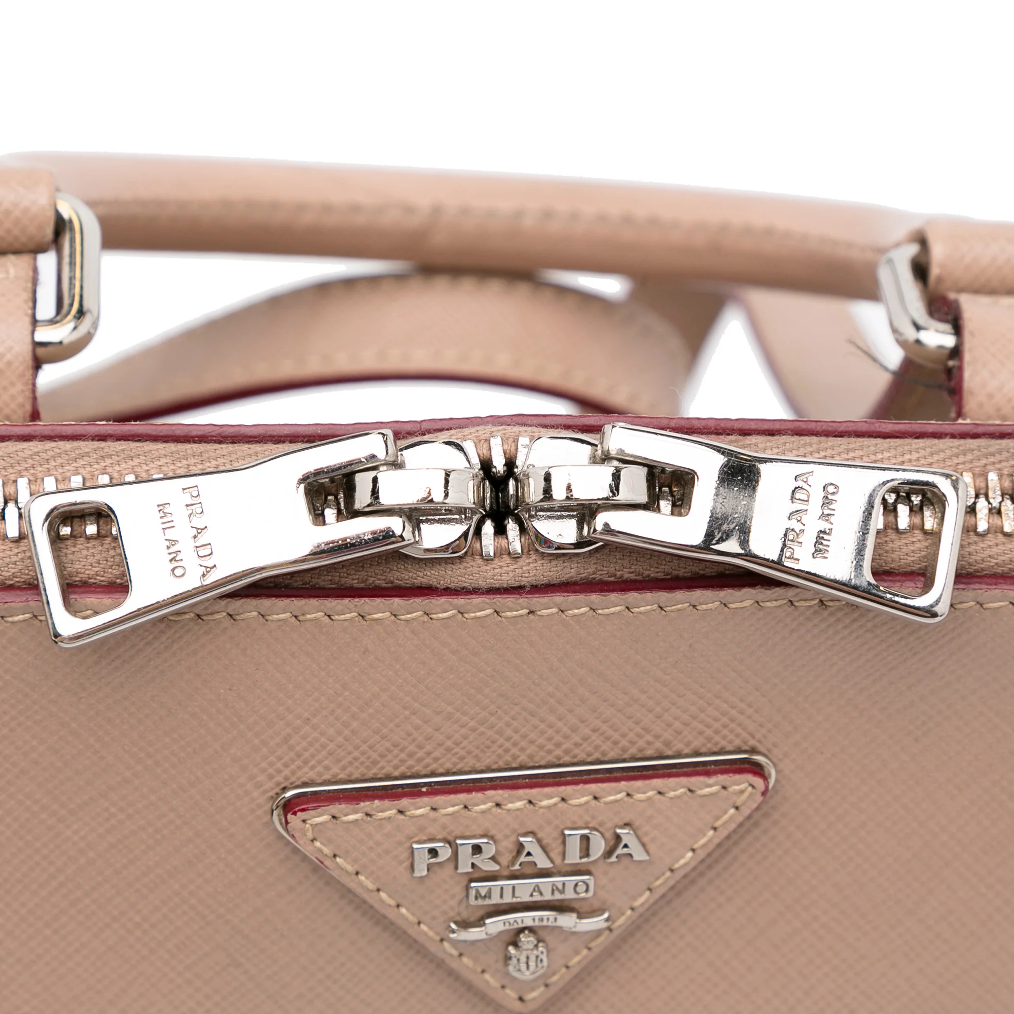 Prada | Pre-Owned Saffiano Lux Promenade Backpack | Brown/Nude - Image 10
