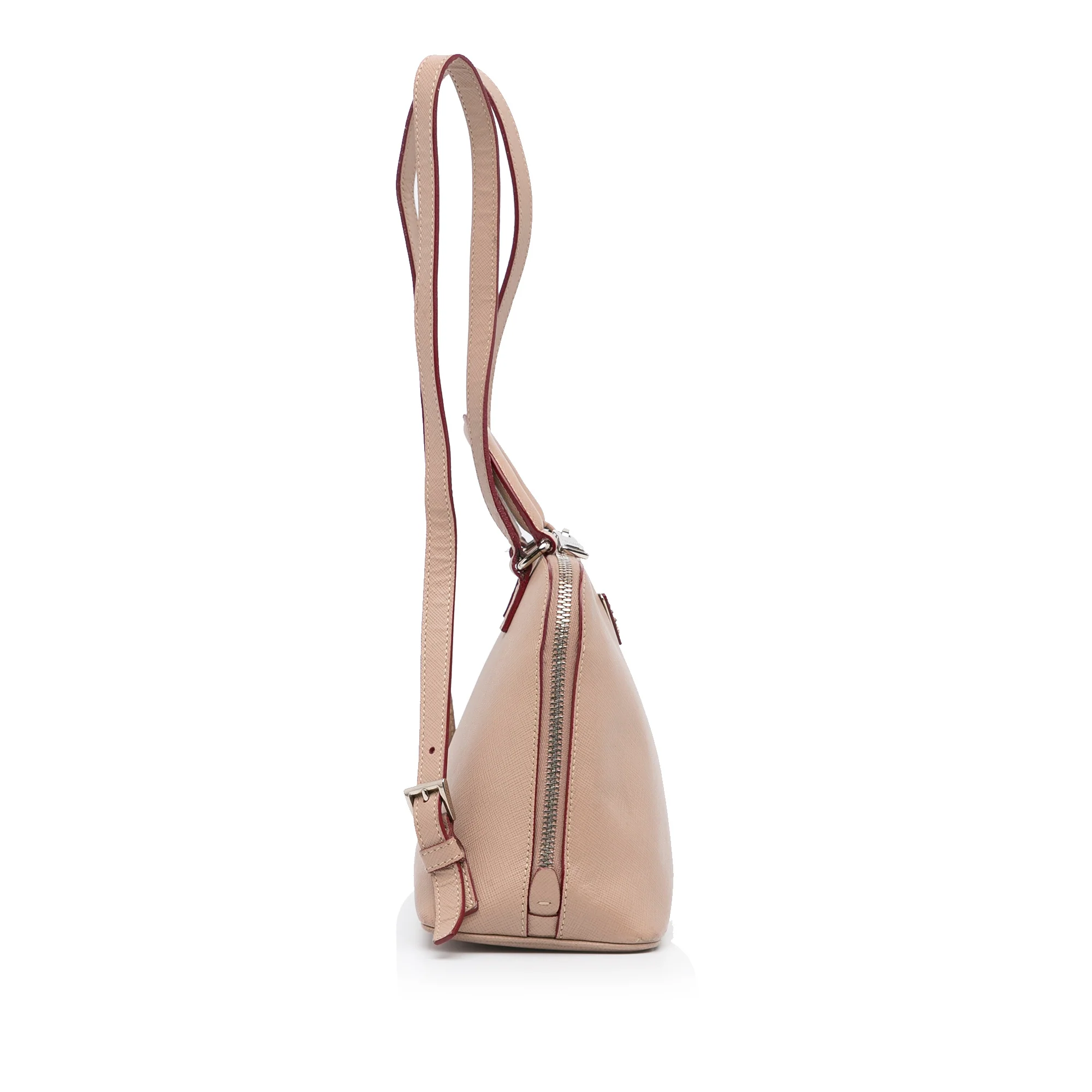 Prada | Pre-Owned Saffiano Lux Promenade Backpack | Brown/Nude - Image 4