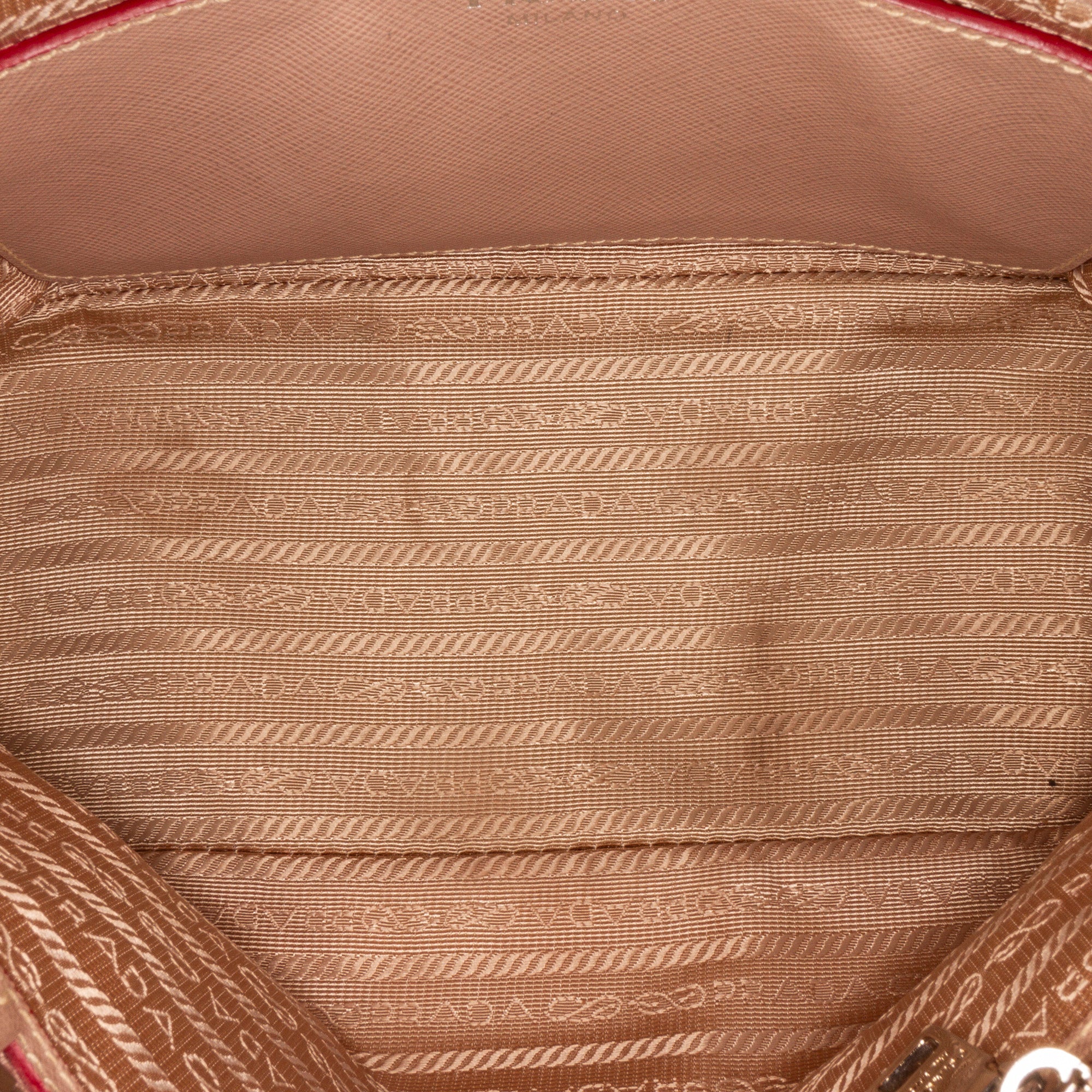 Prada | Pre-Owned Saffiano Lux Promenade Backpack | Brown/Nude - Image 7