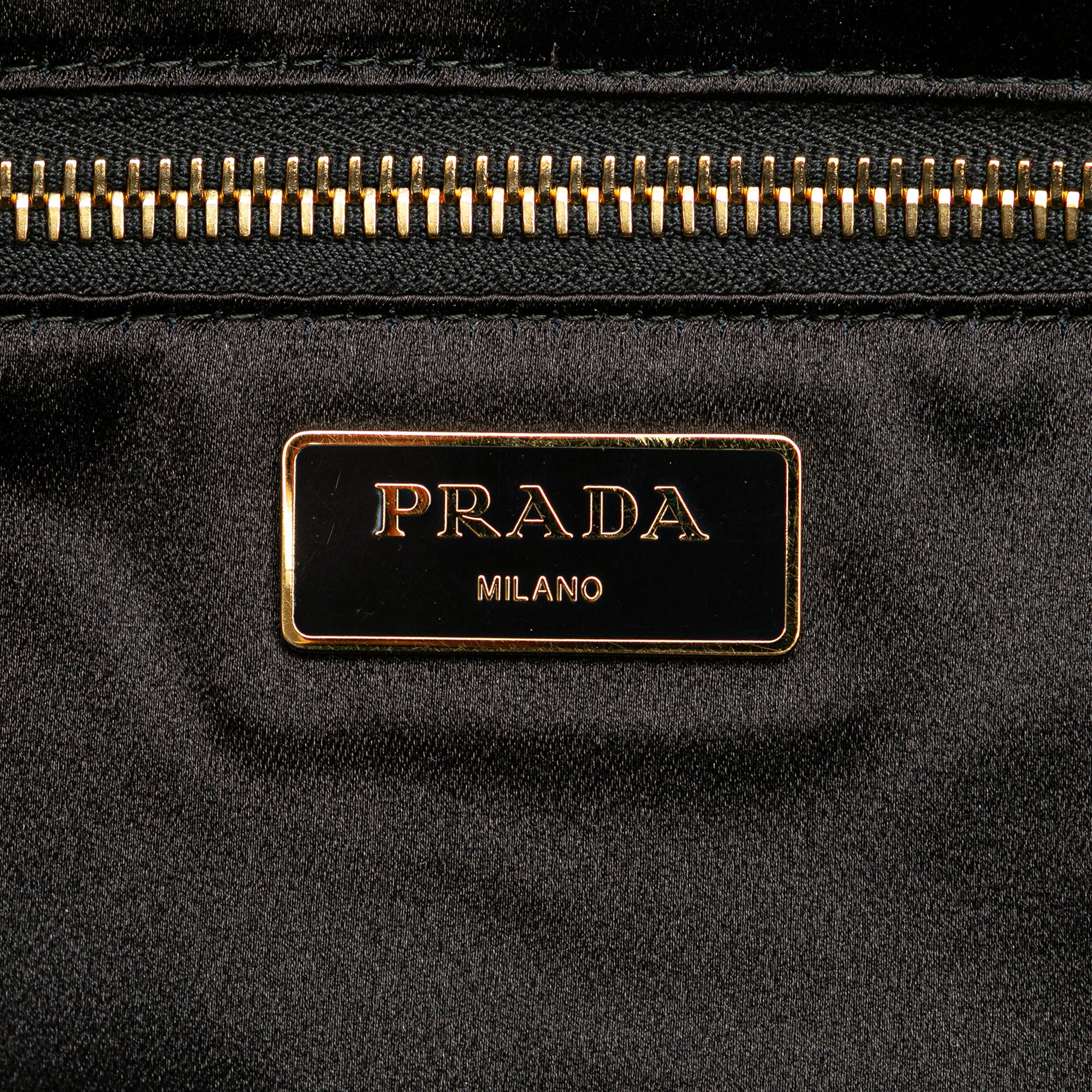 Prada | Pre-Owned Satin Sequin Stripes Tote | Orange - Image 10