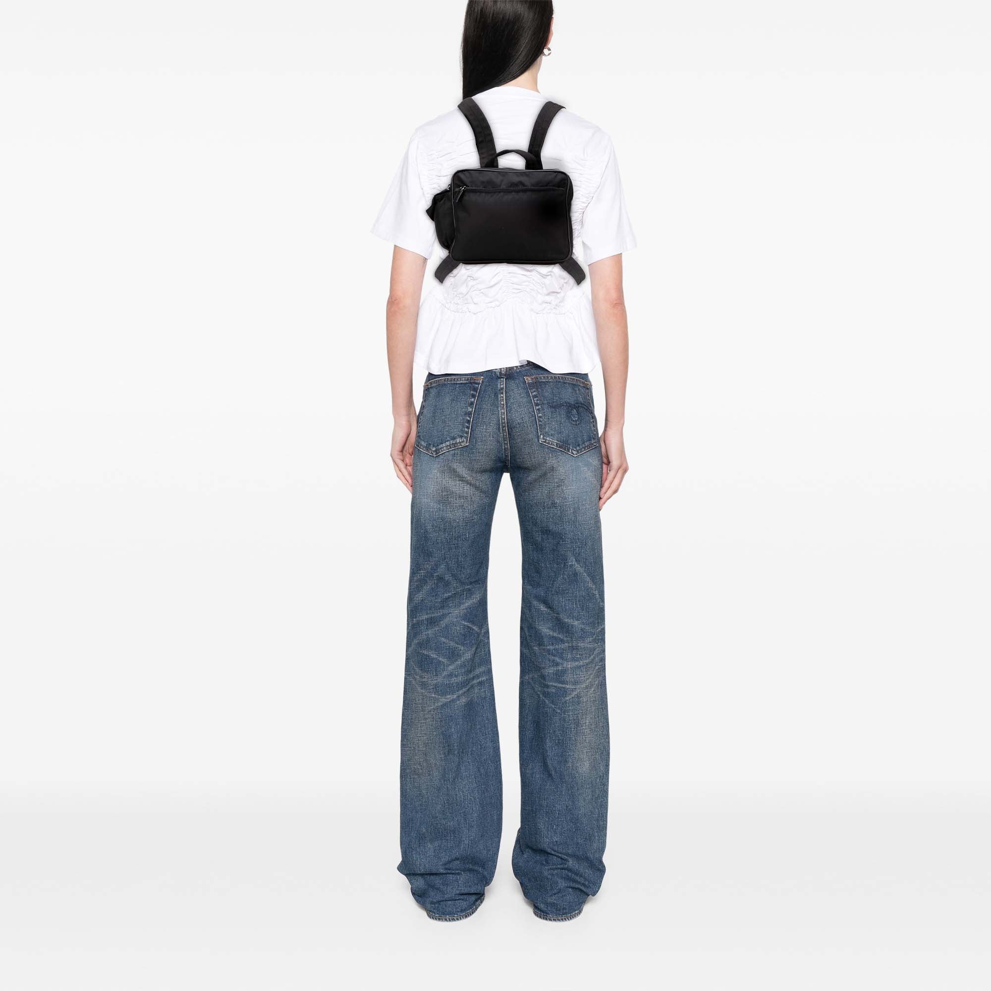 Prada | Pre-Owned Tessuto Backpack - I | Black - Image 5