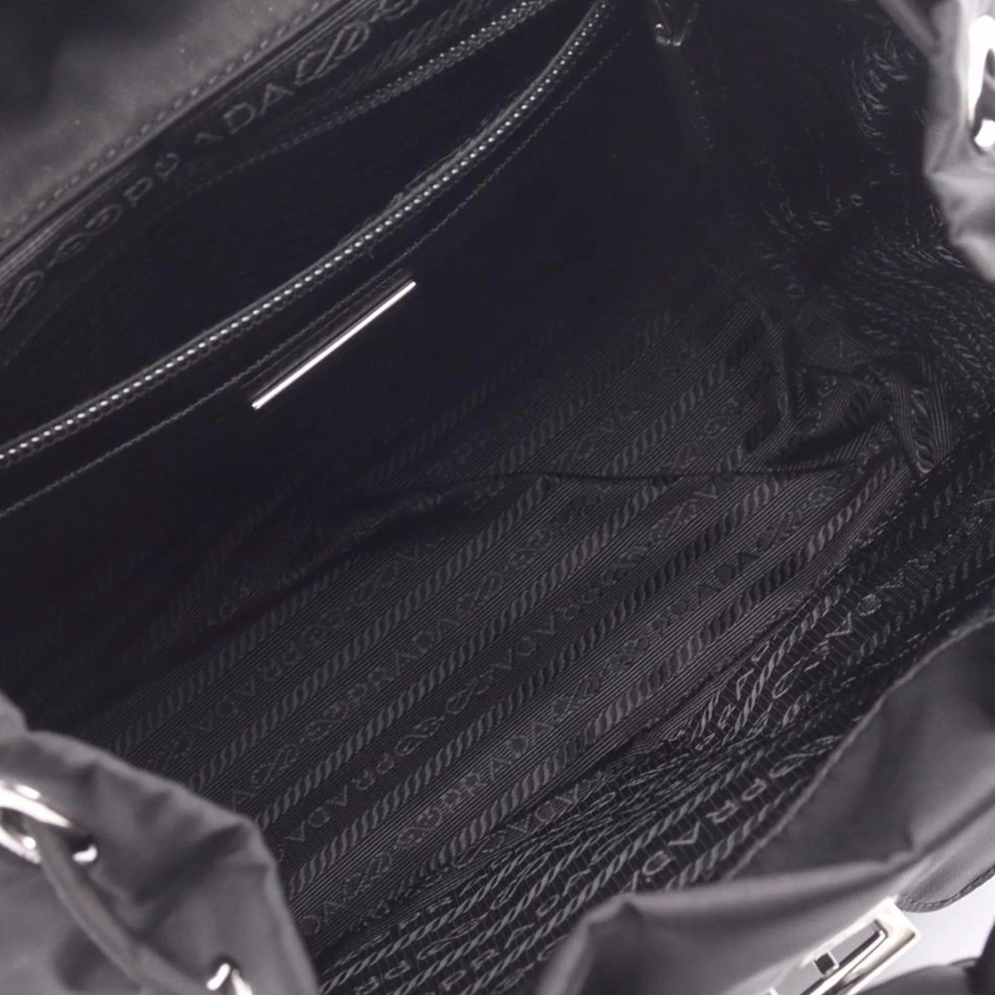 Prada | Pre-Owned Tessuto Backpack - II | Black - Image 3