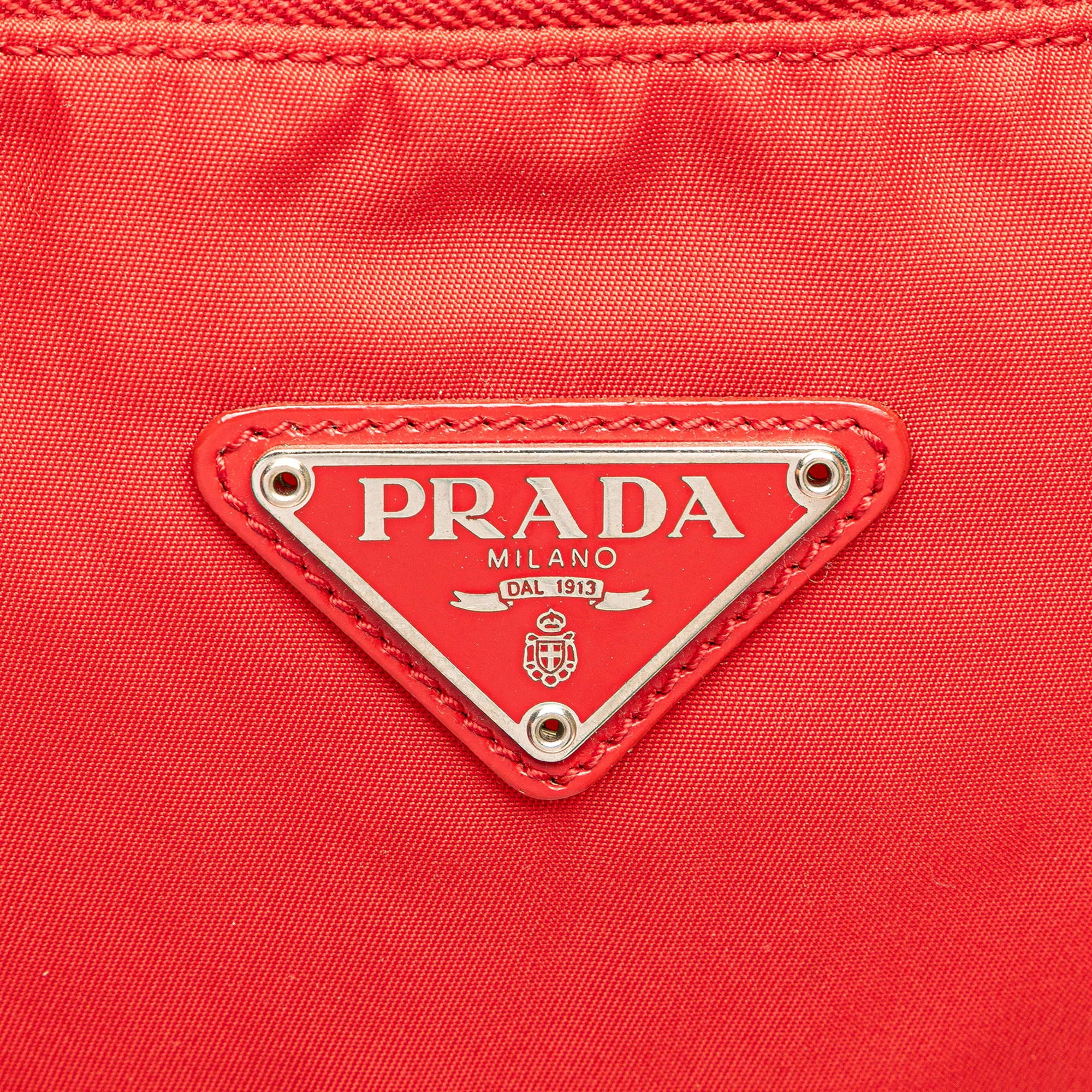 Prada | Pre-Owned Tessuto Backpack | Red - Image 10