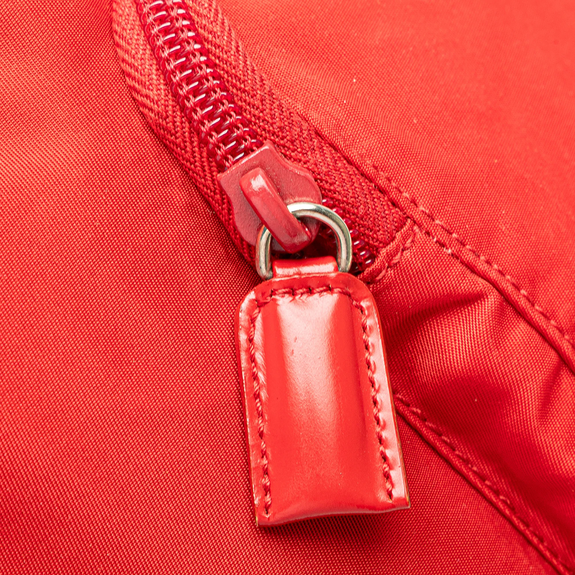Prada | Pre-Owned Tessuto Backpack | Red - Image 3