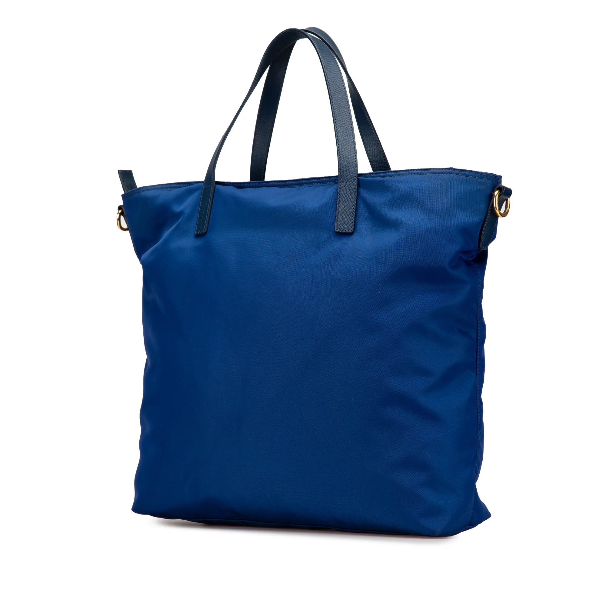 Prada | Pre-Owned Tessuto Satchel | Blue - Image 6