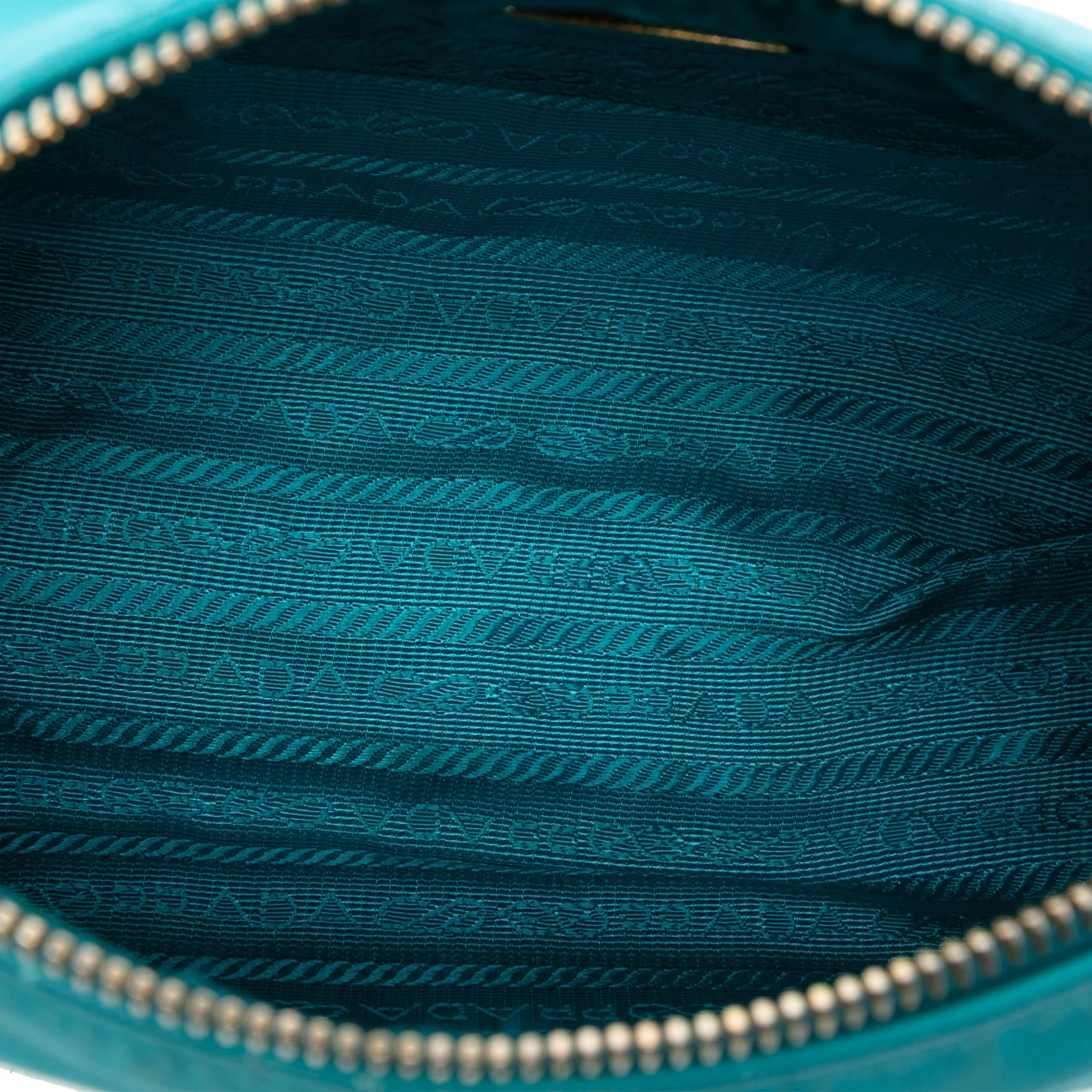 Prada | Pre-Owned Tessuto Shoulder Bag | Blue/Turquoise - Image 4