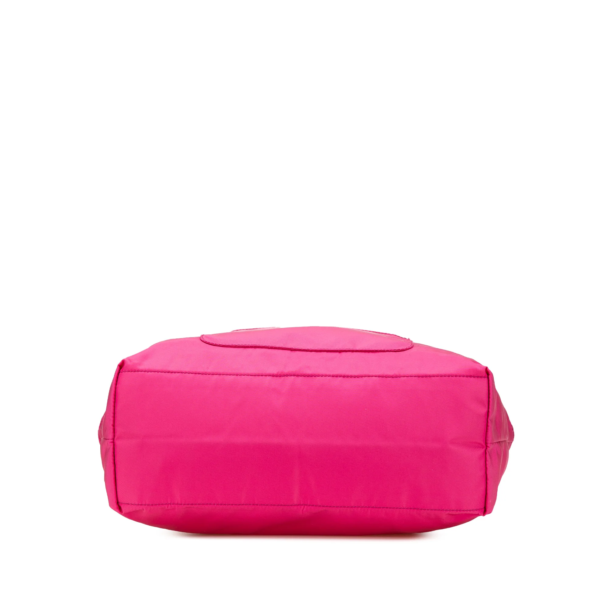 Prada | Pre-Owned Tessuto Zip Tote | Pink/Hot Pink - Image 7