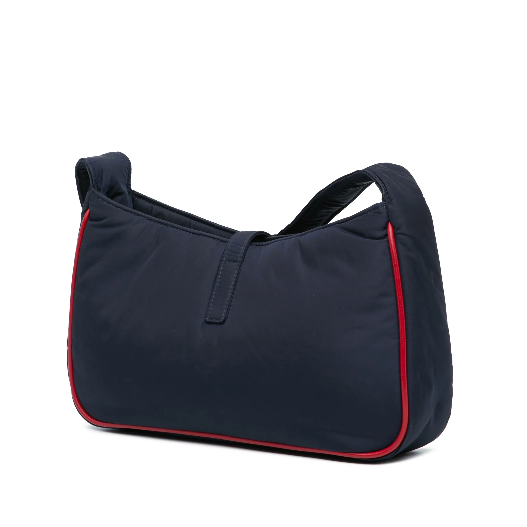 Saint Laurent | Pre-Owned Nylon Le 5 a 7 | Blue/Navy - Image 2