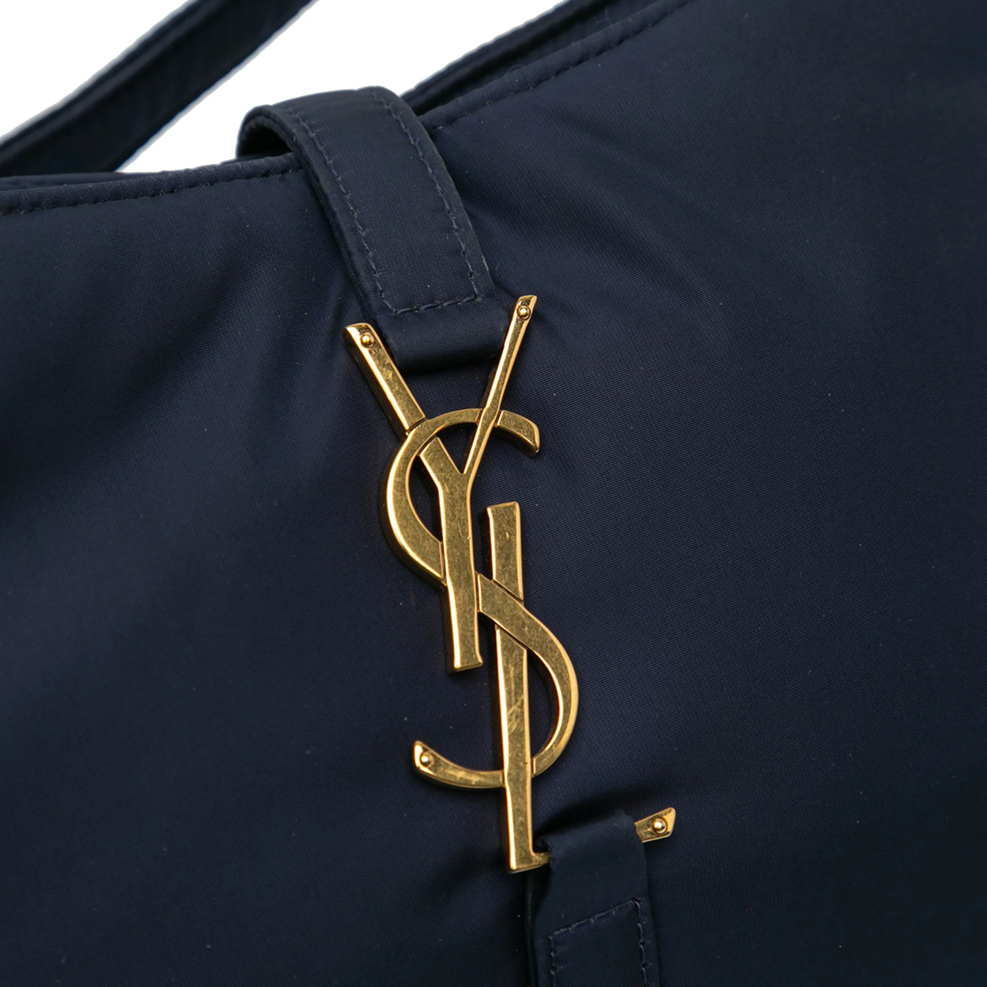 Saint Laurent | Pre-Owned Nylon Le 5 a 7 | Blue/Navy - Image 6