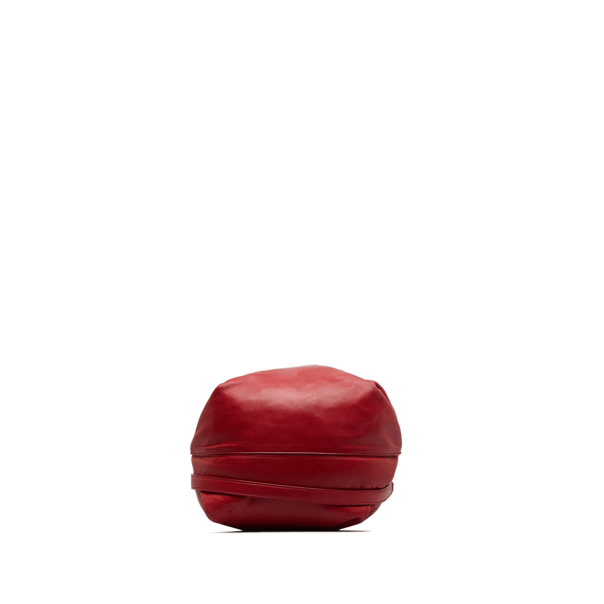 Saint Laurent | Pre-Owned Small Teddy Bucket | Red - Image 6