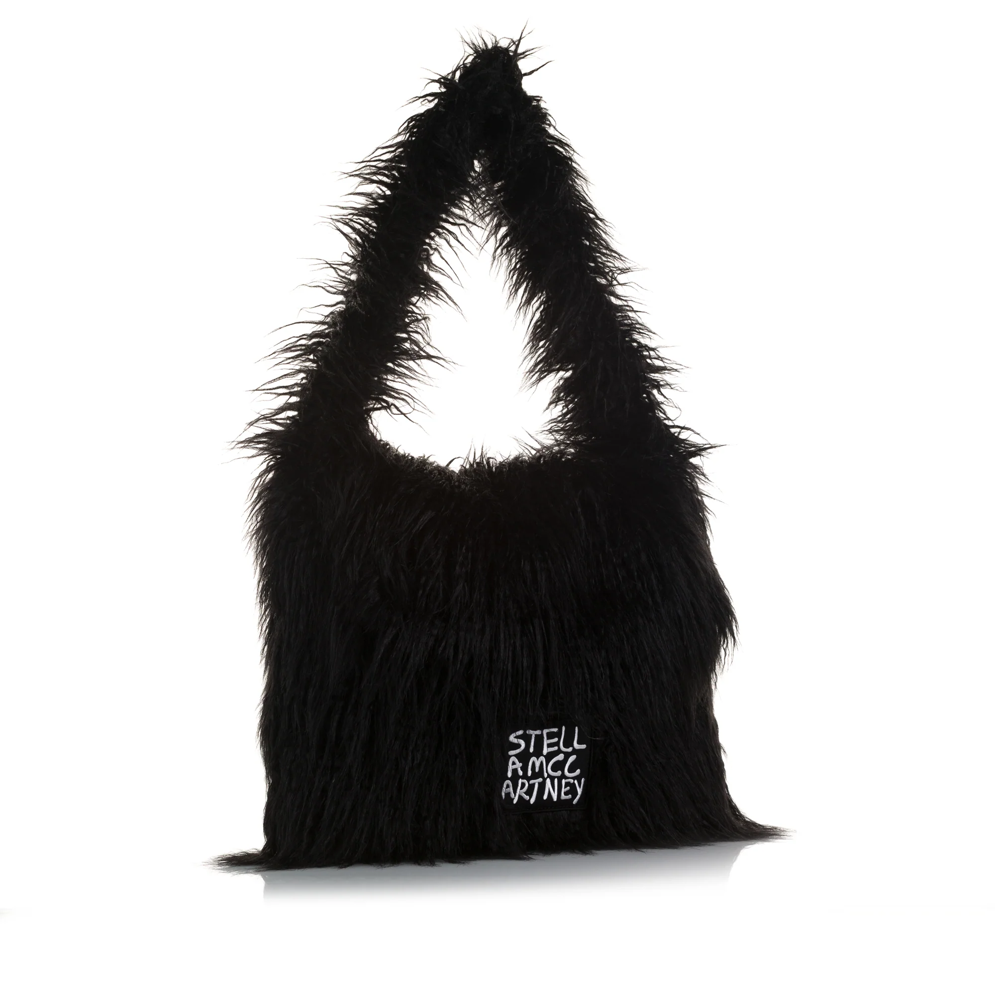 Stella McCartney | Pre-Owned x Ed Curtis Faux Fur Shoulder Bag | Black - Image 5