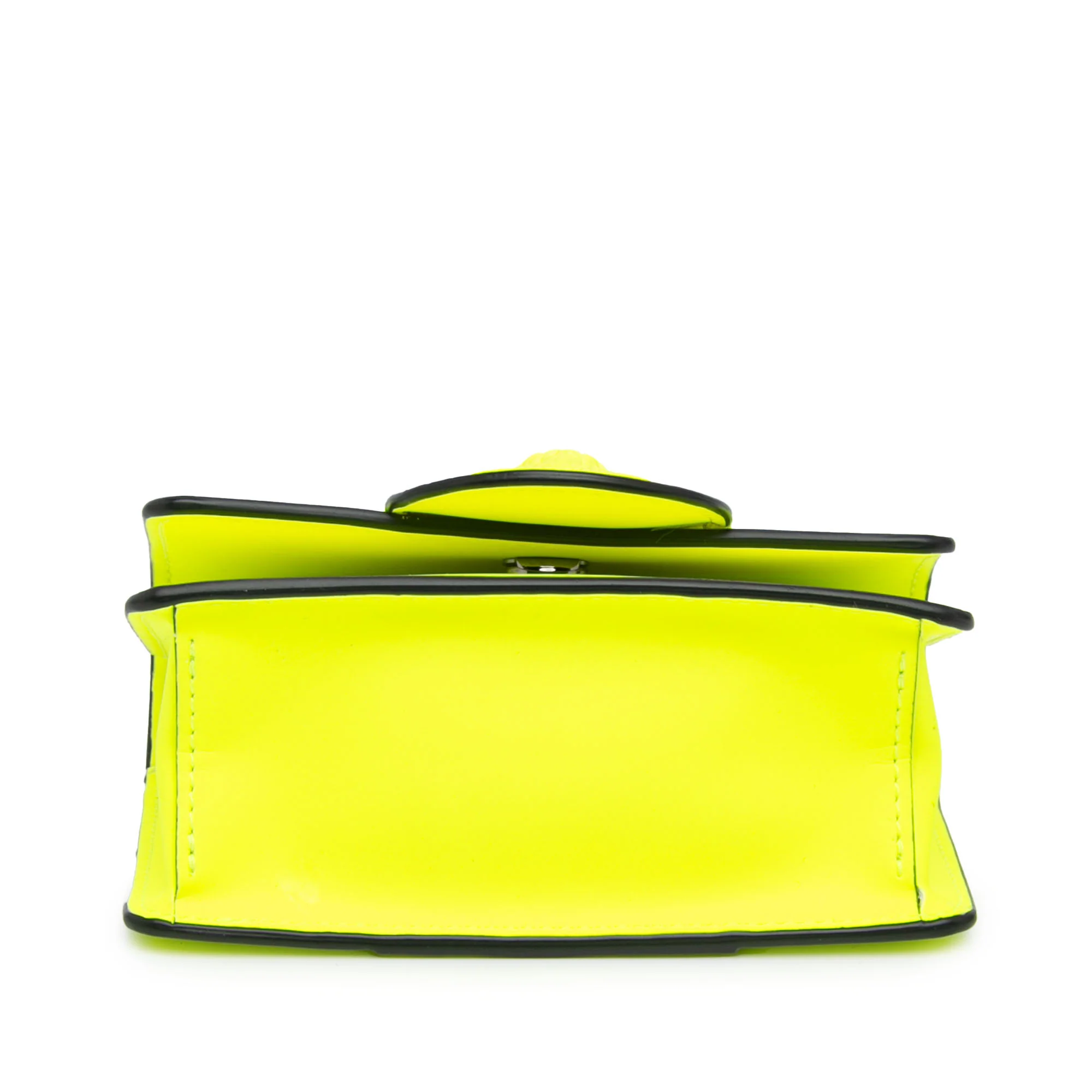 Versace | Pre-Owned Leather La Medusa Crossbody | Yellow/Neon Yellow - Image 4