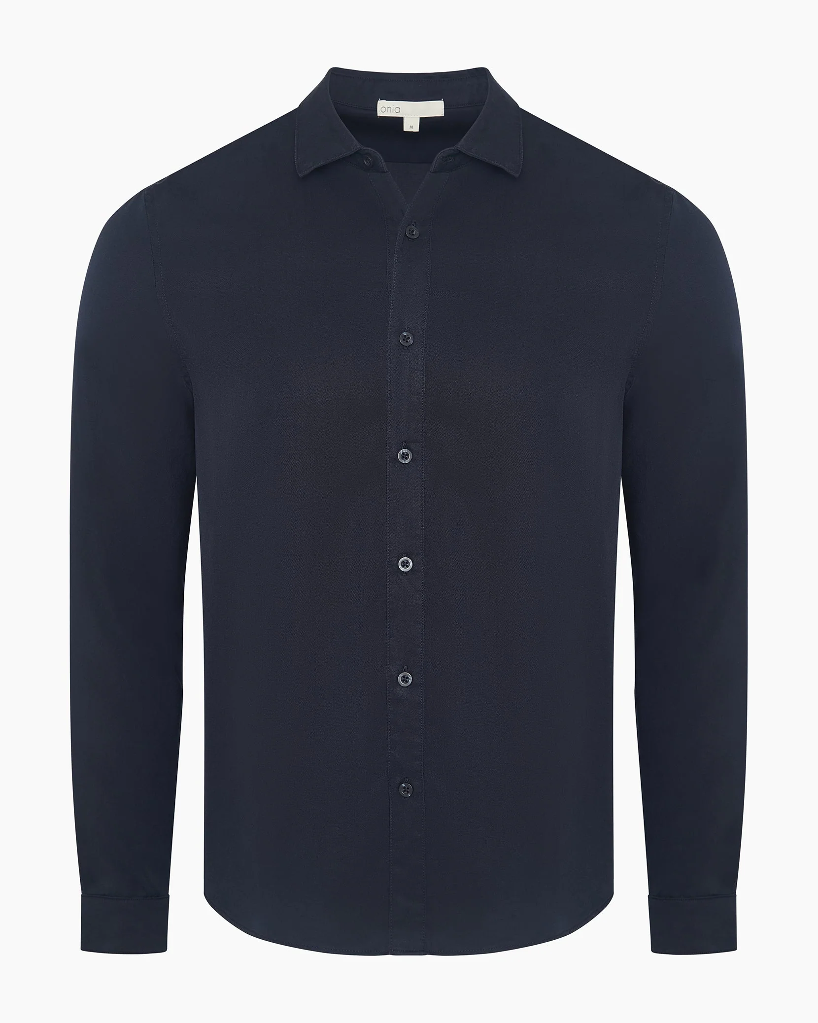 Mens | Lyocell Long Sleeve Shirt | Midnight
