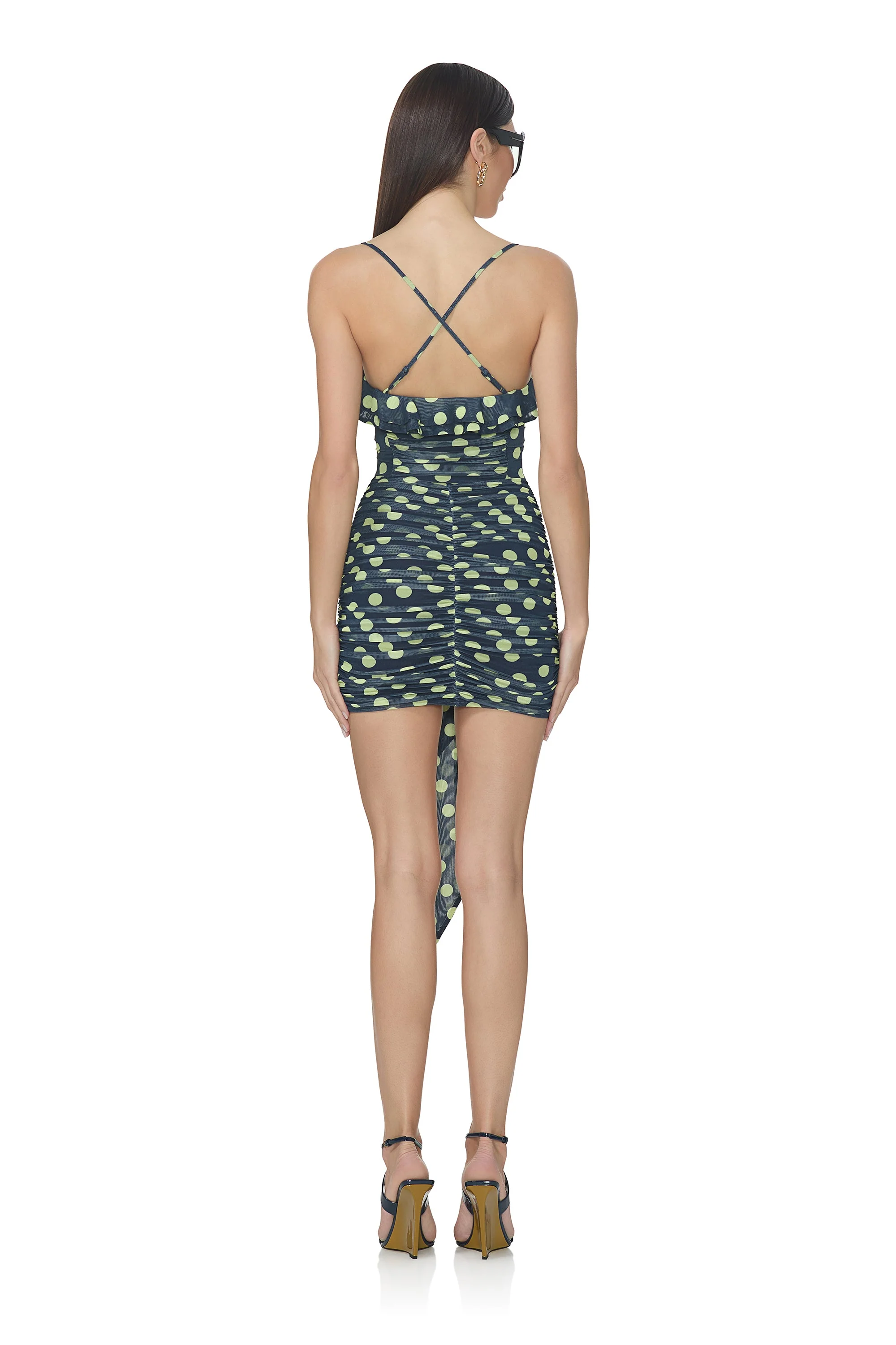 Mackie Dress | Navy Dot - Image 4