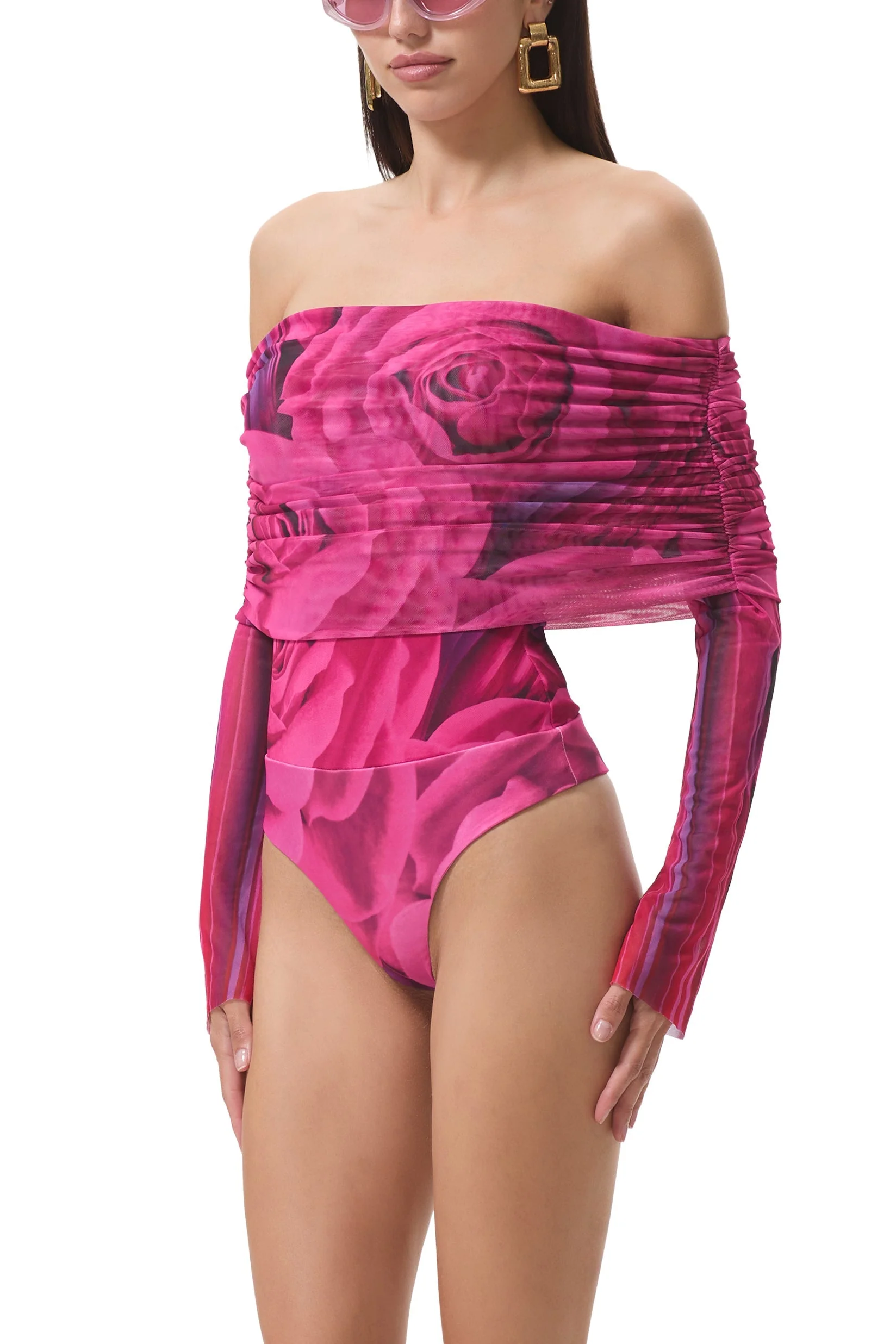 Maxine Bodysuit | Fuchsia Rose - Image 3