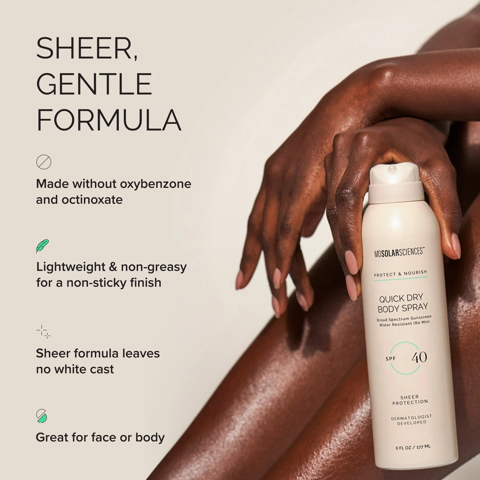 Quick Dry Body Spray SPF 40 - Image 4