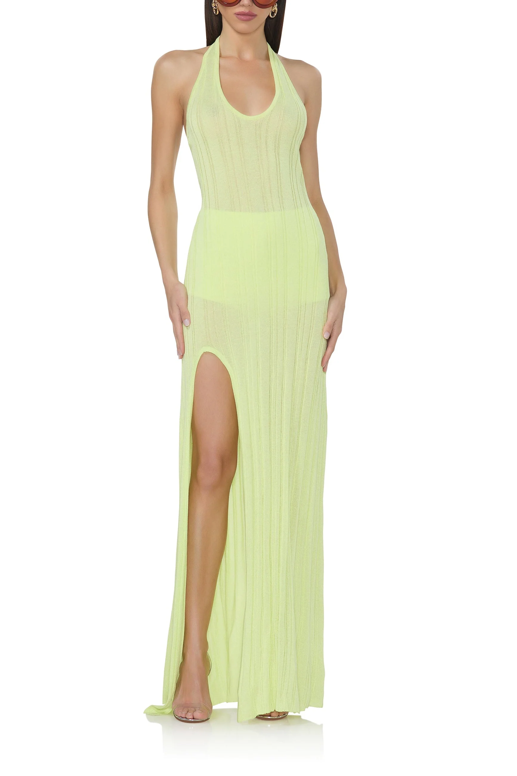 Medina Sweater Dress | Sunny Lime