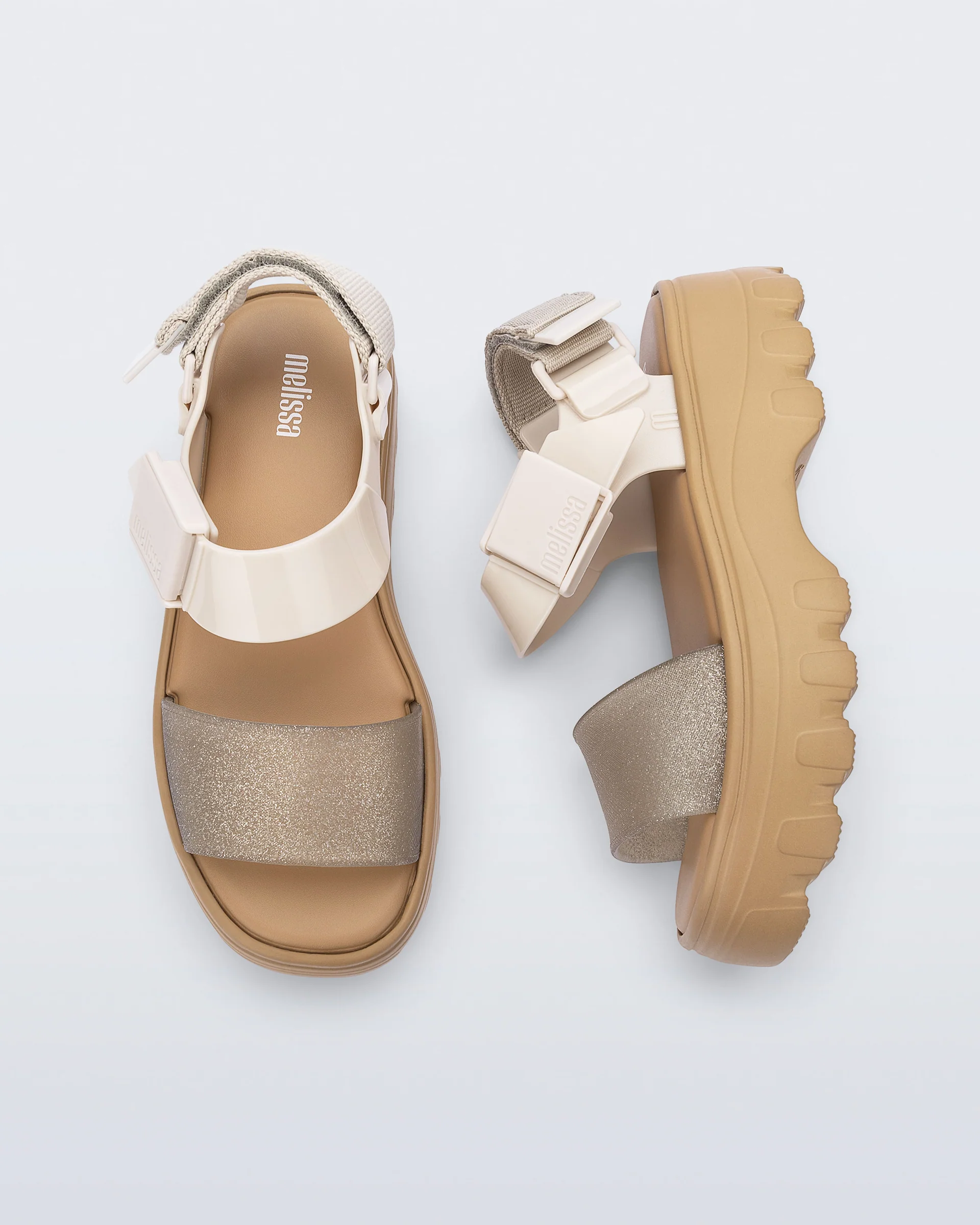 Kick Off Platform | Beige/Glitter - Image 8