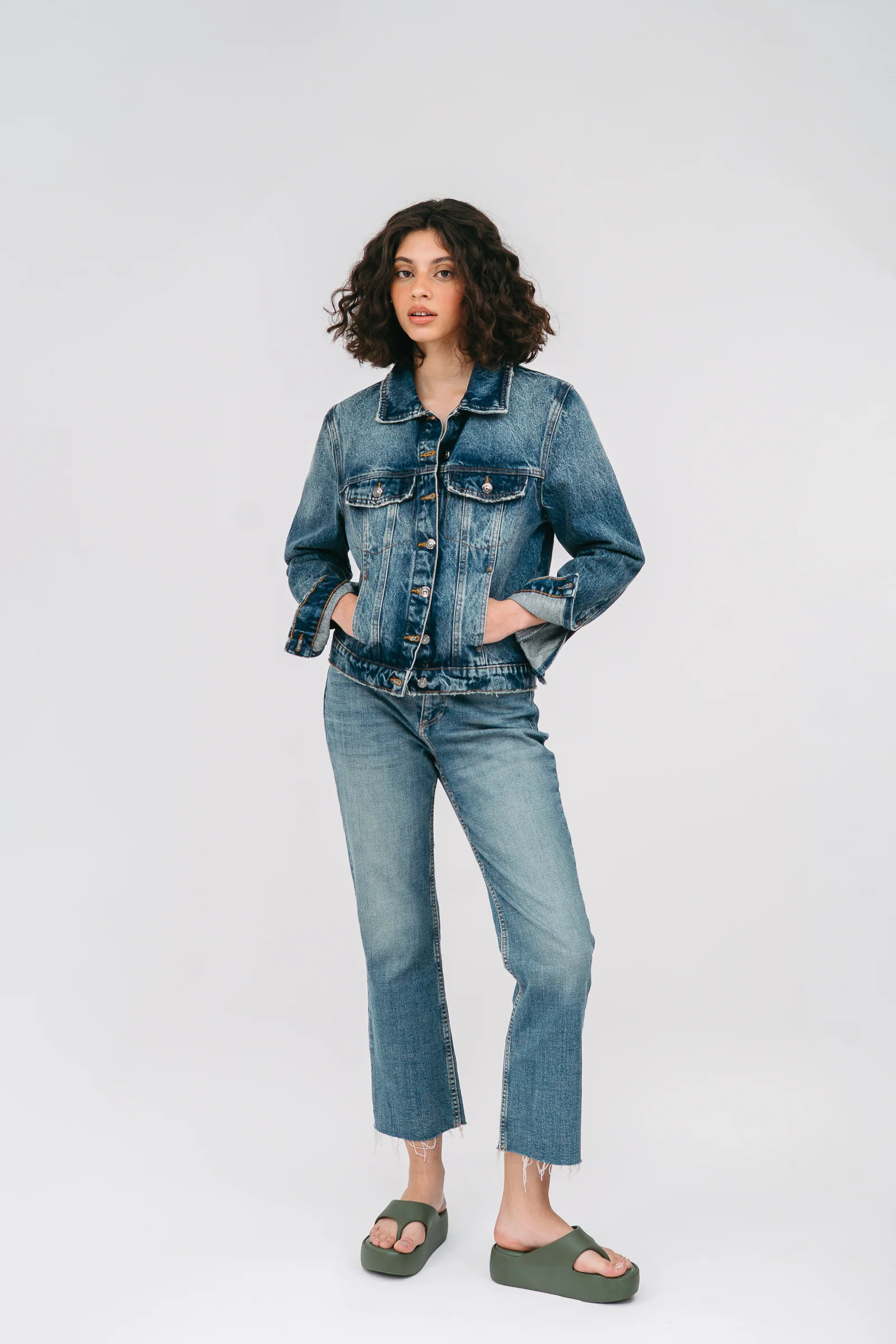 Melissa Free Platform Thong | Green - Image 10
