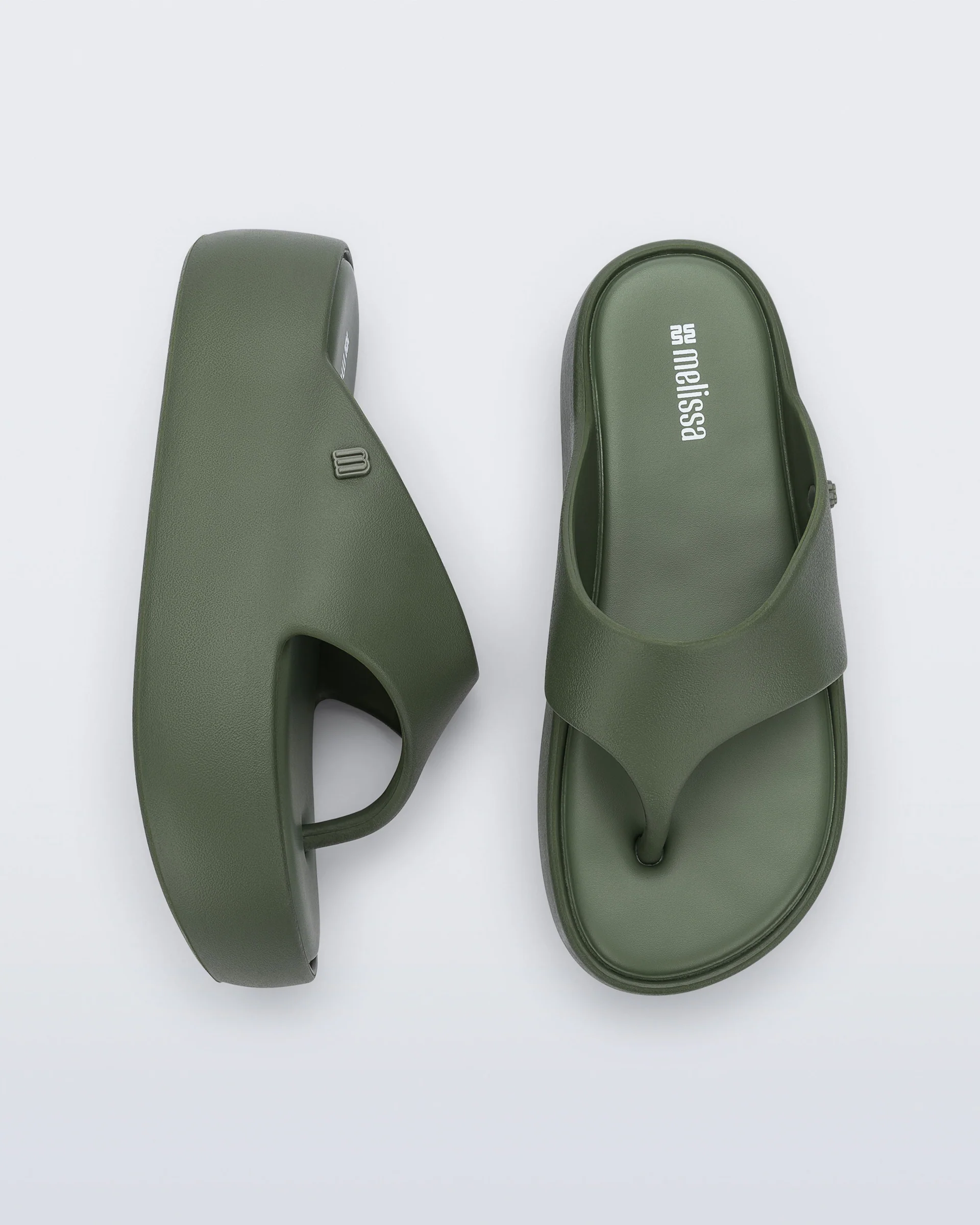 Melissa Free Platform Thong | Green - Image 8