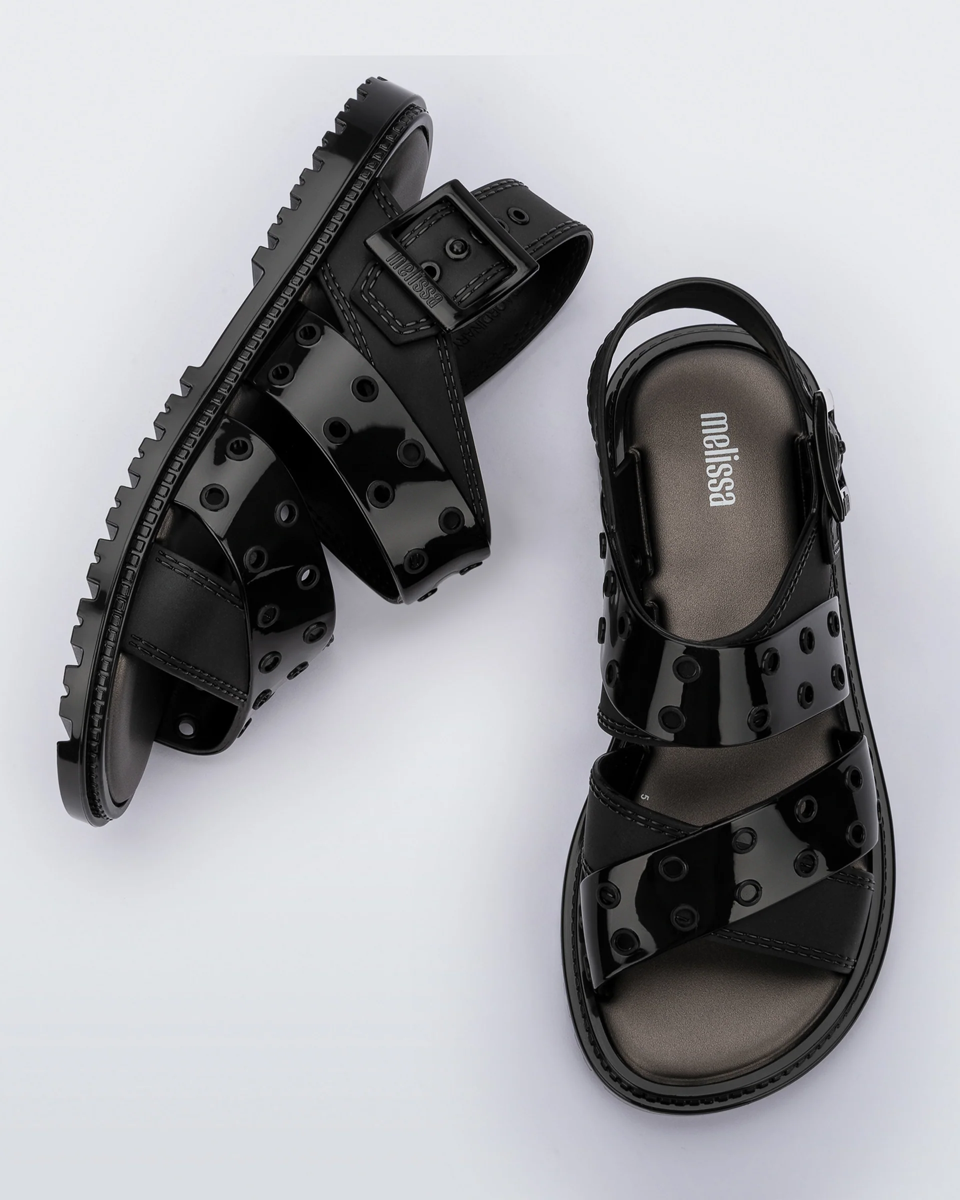 Melissa Lock Sandal | Black - Image 3