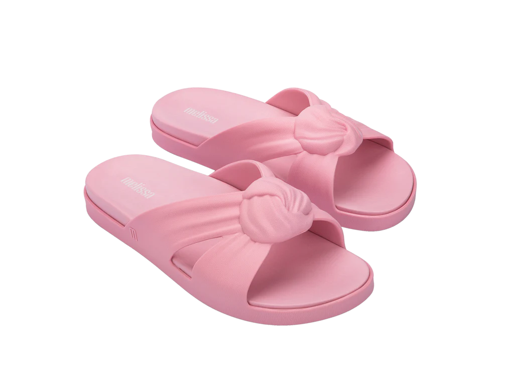 Melissa Plush Slide | Pink/Pink