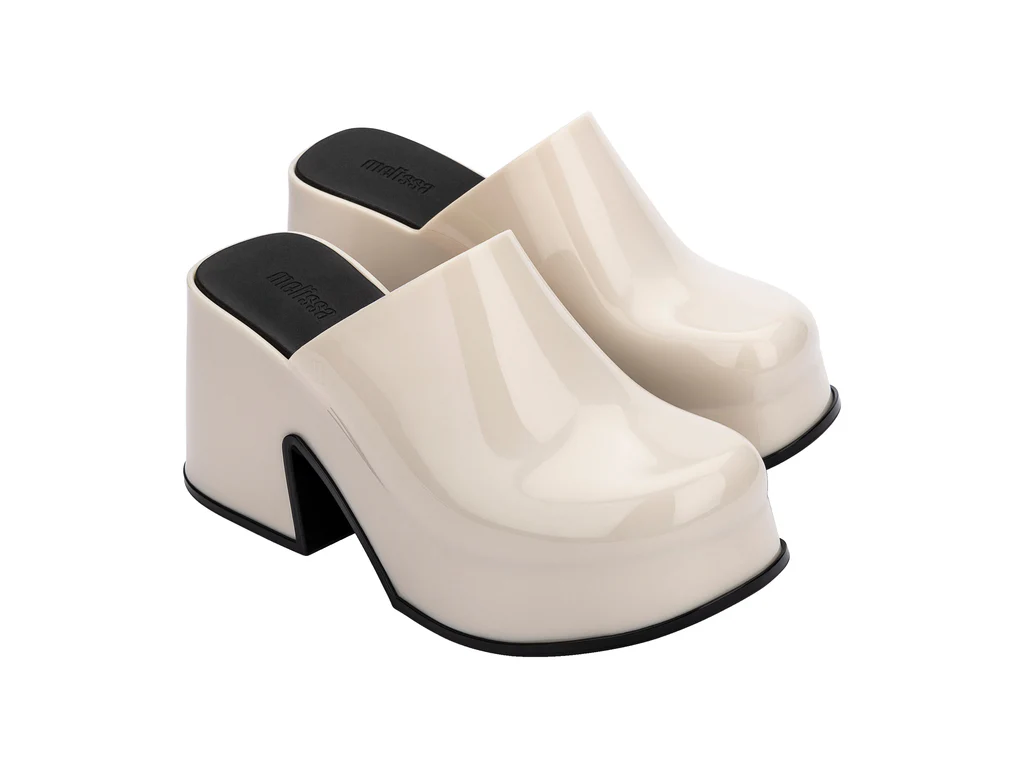 Mia Heel | Beige/Black
