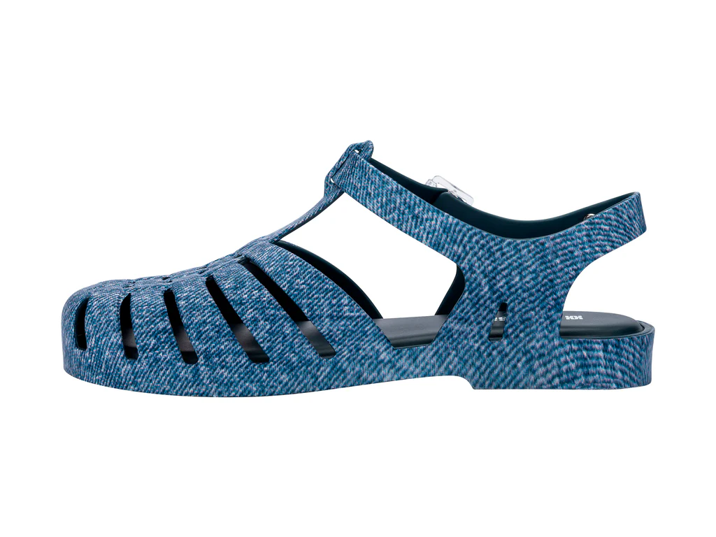 Possession Print Denim Sandal | Jeans Blue - Image 4