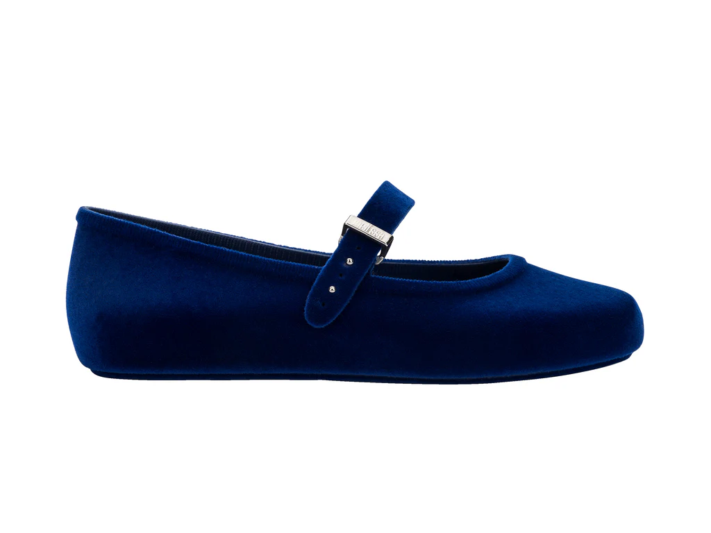 Soft Velvet II Ballerina | Blue - Image 5