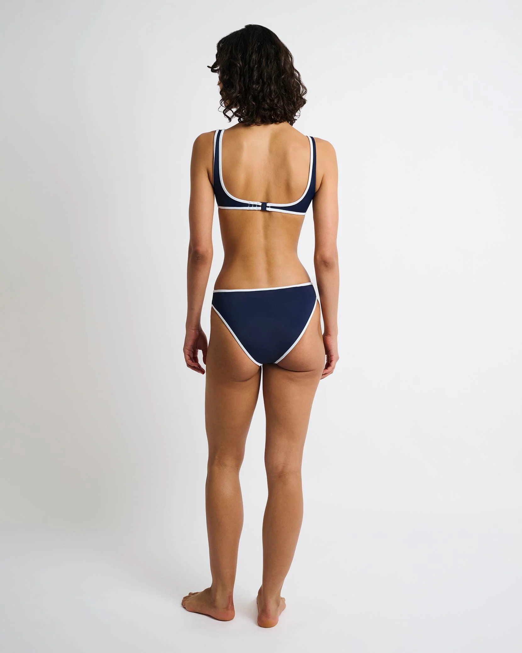 Womens | Milly Bikini Bottom | Deep Navy/White - Image 5
