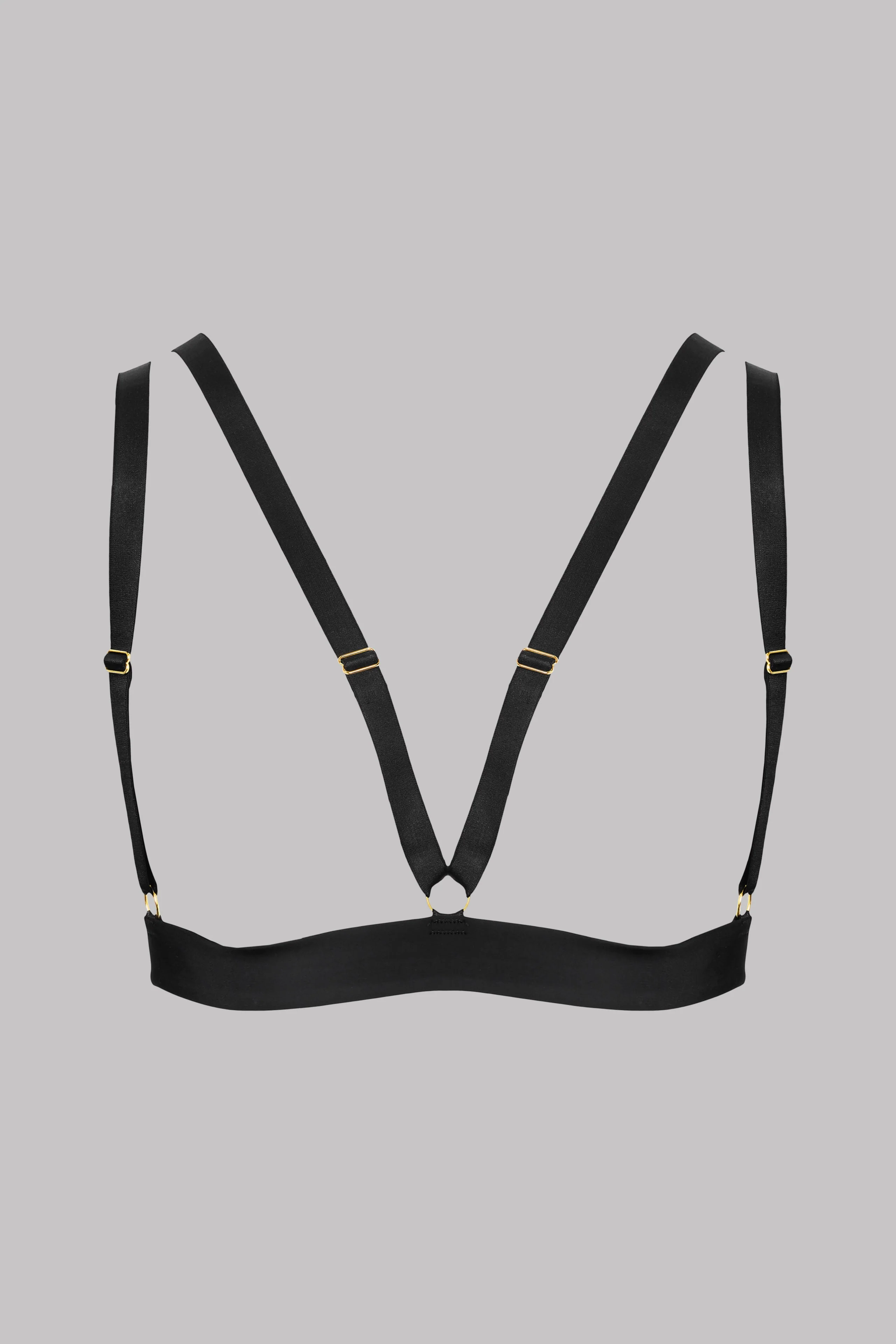 Cupless Triangle Bra - Tapage Nocturne | Black - Image 4