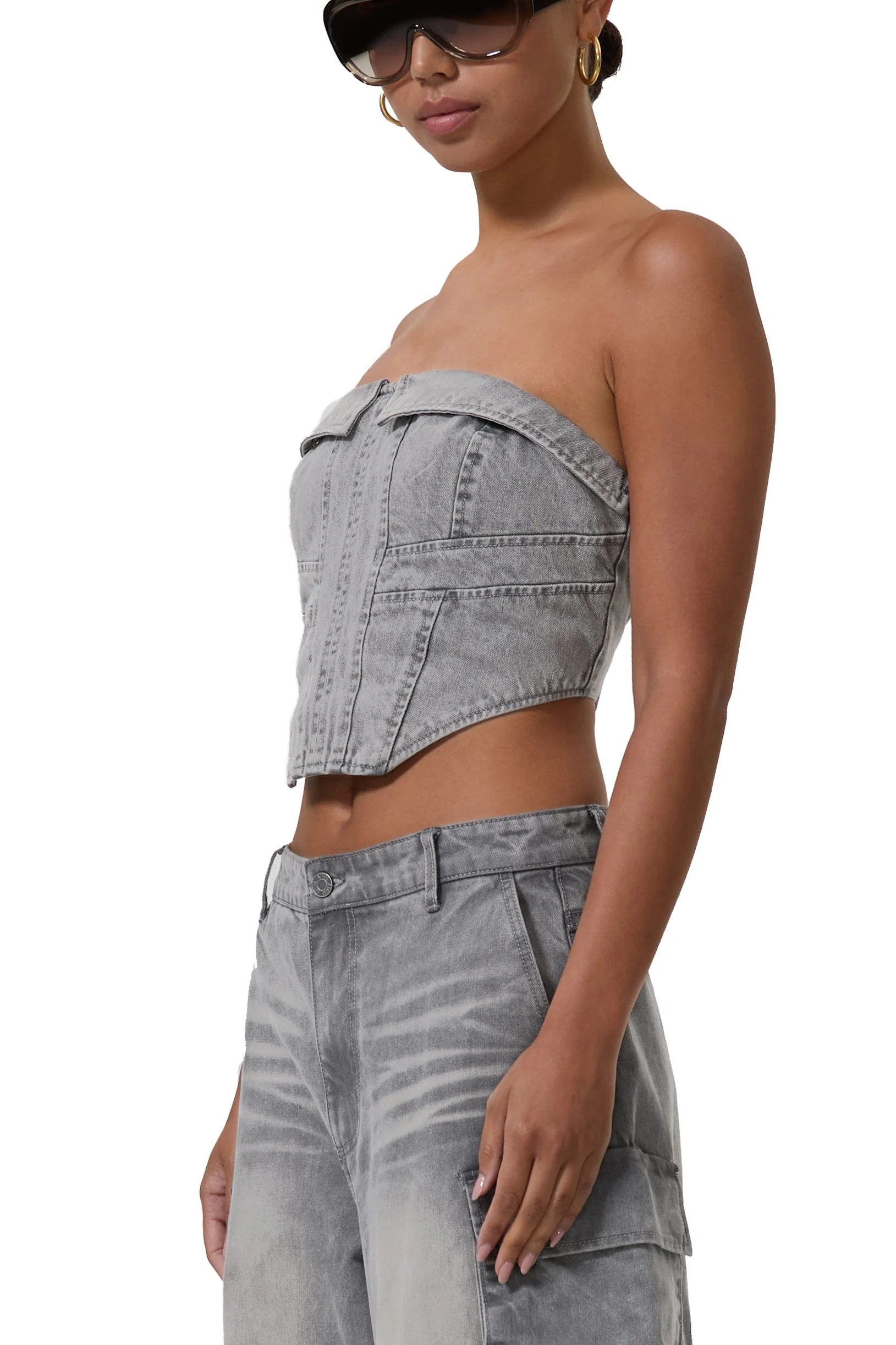 Noah Top | Smoke Grey Wash - Image 2