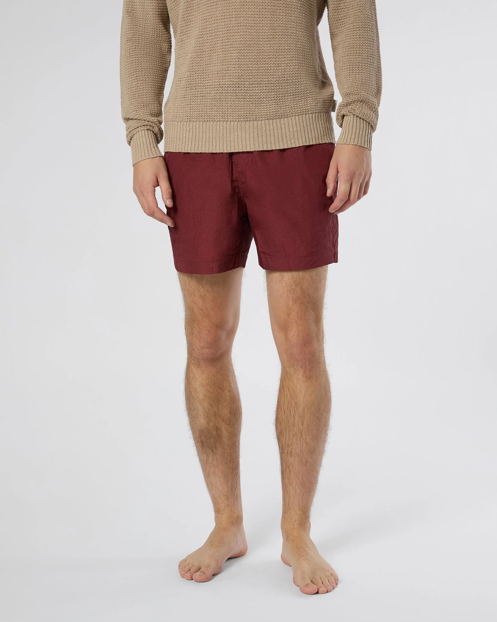 Mens | Nylon Crinkle 5" Swim Trunk | Brick - Image 3