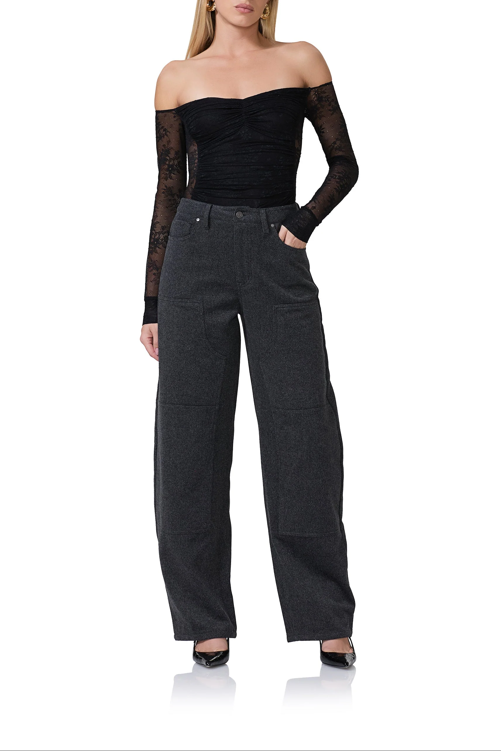 Odilla Lace Top | Noir