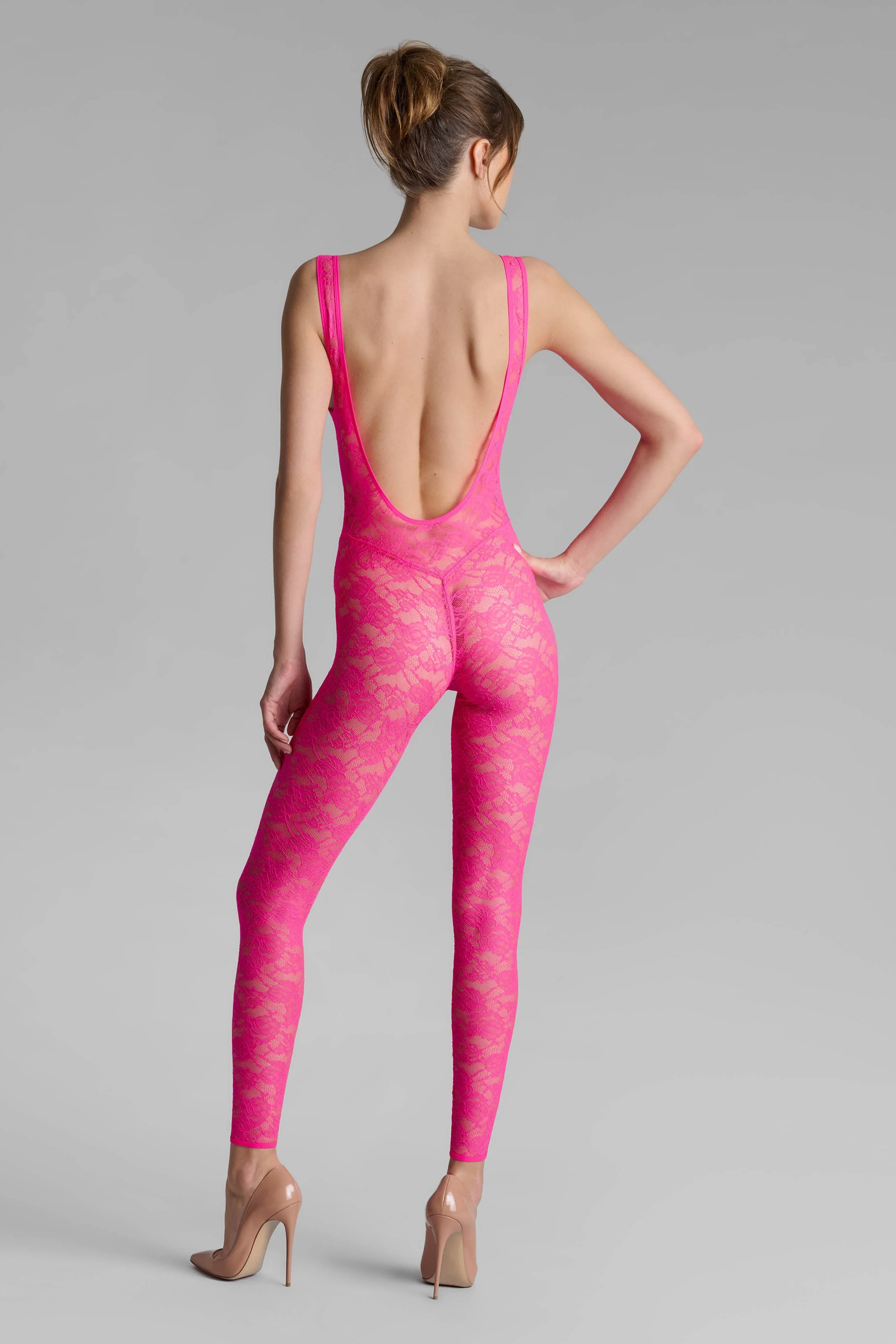 Backless jumpsuit - Flashback Neon | Pink - Image 3