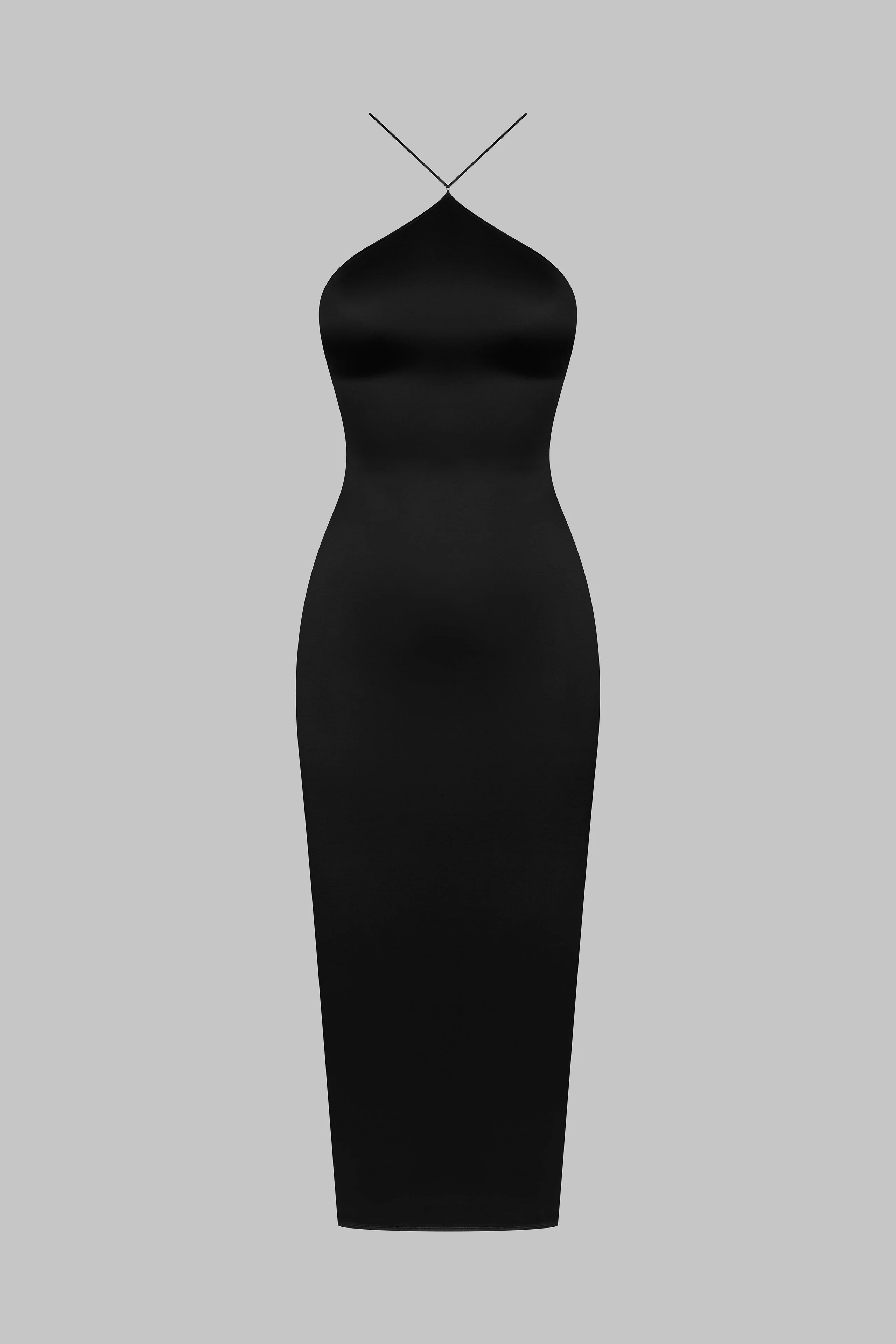 Open back midi dress - French Kiss | Black - Image 4