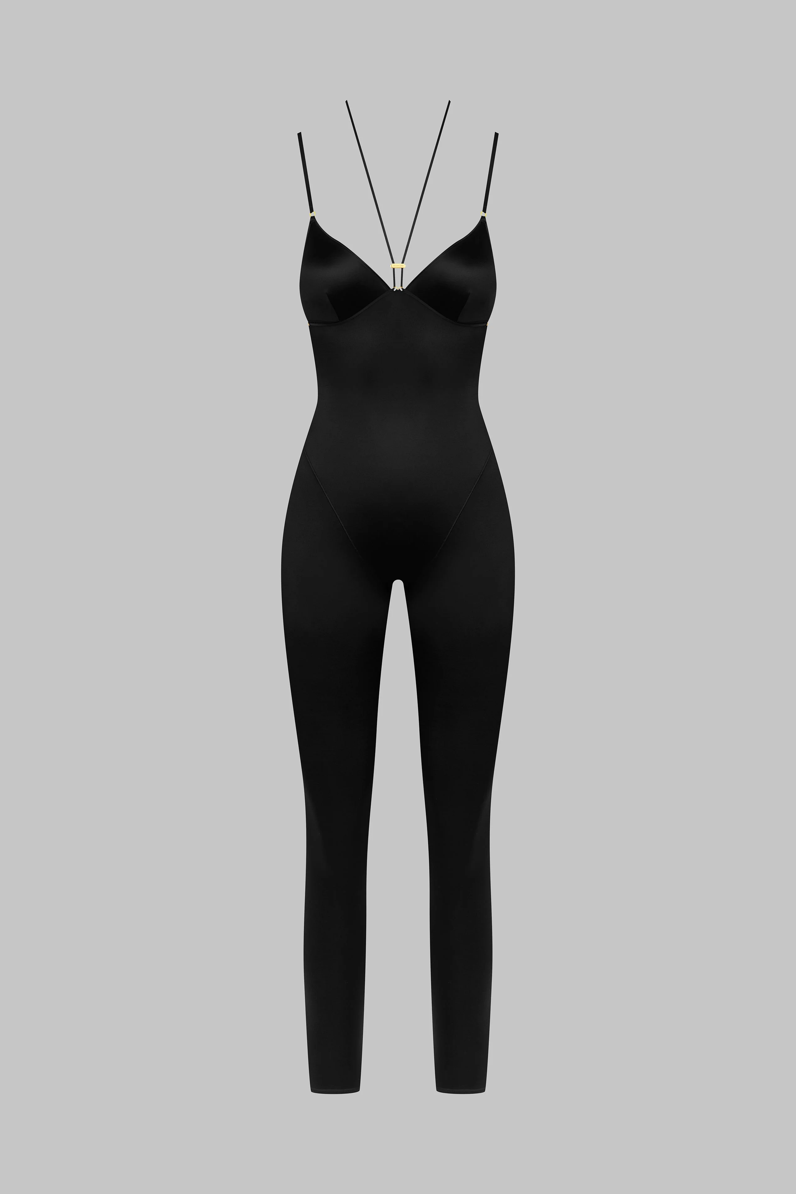 Open back strappy jumpsuit - French Kiss | Black - Image 4