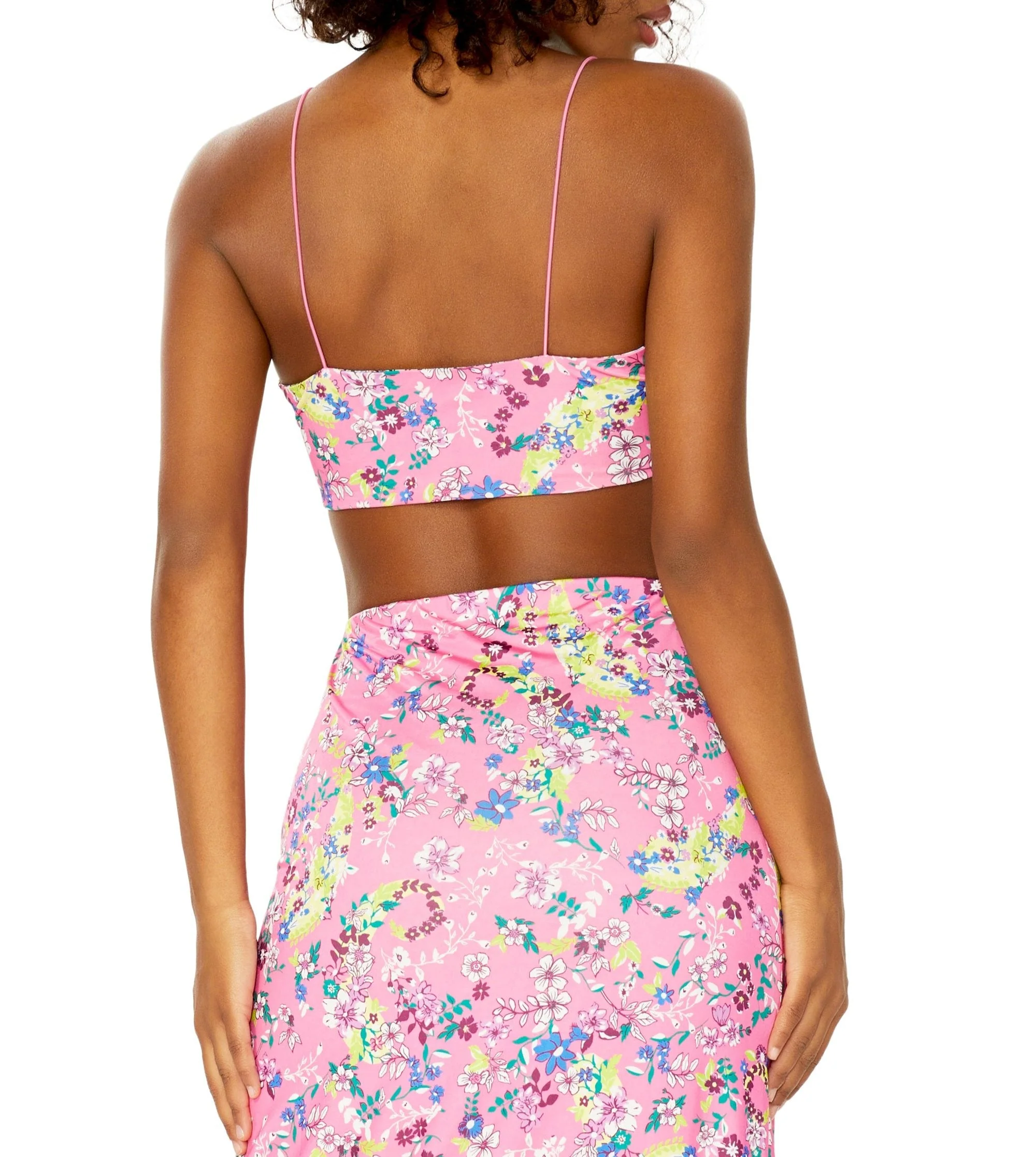Penny Bandeau Top | Pink Paisley/Summer Multi Ditsy - Image 5