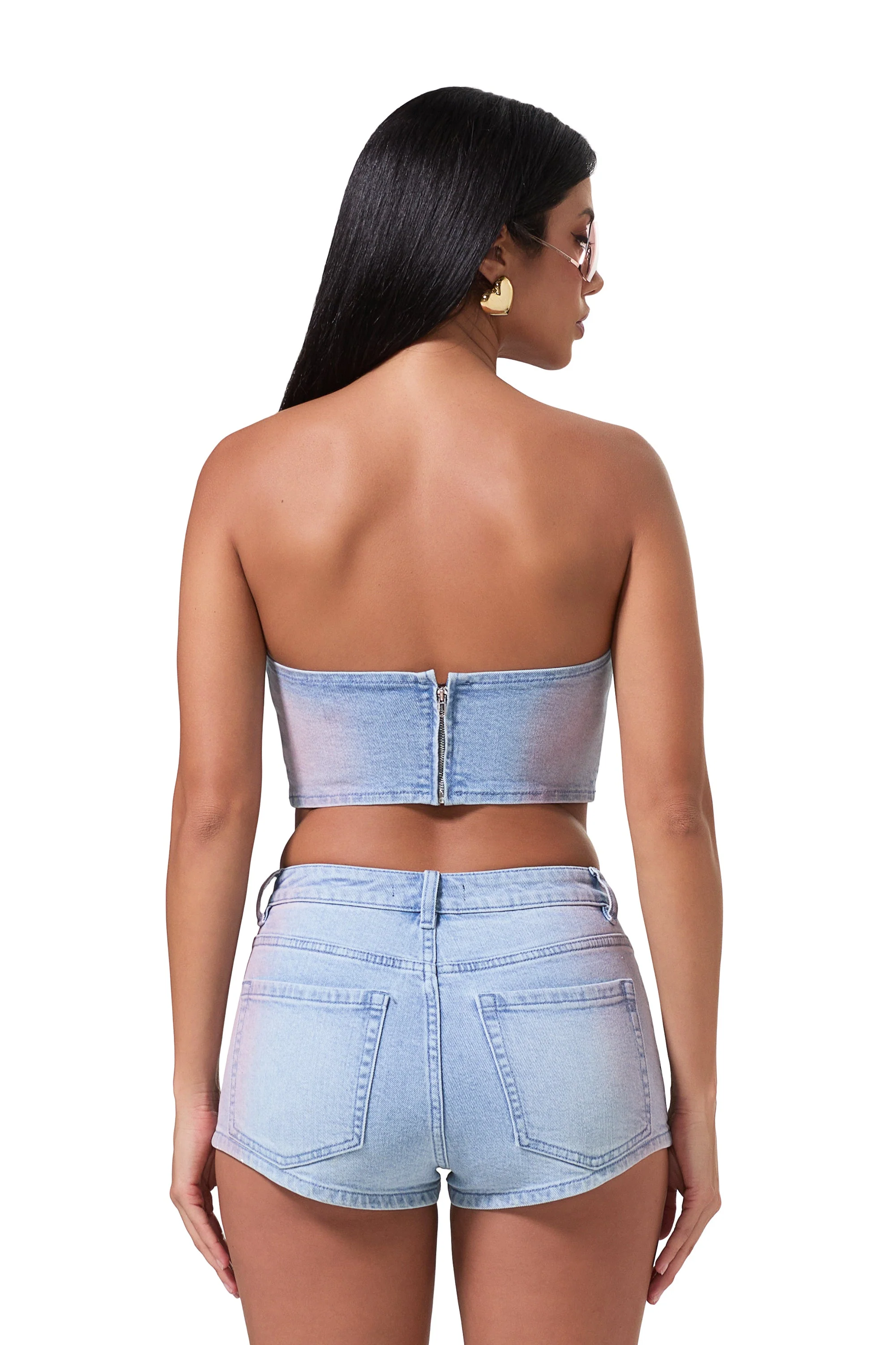Reid Top | Blue Pink Wash - Image 4