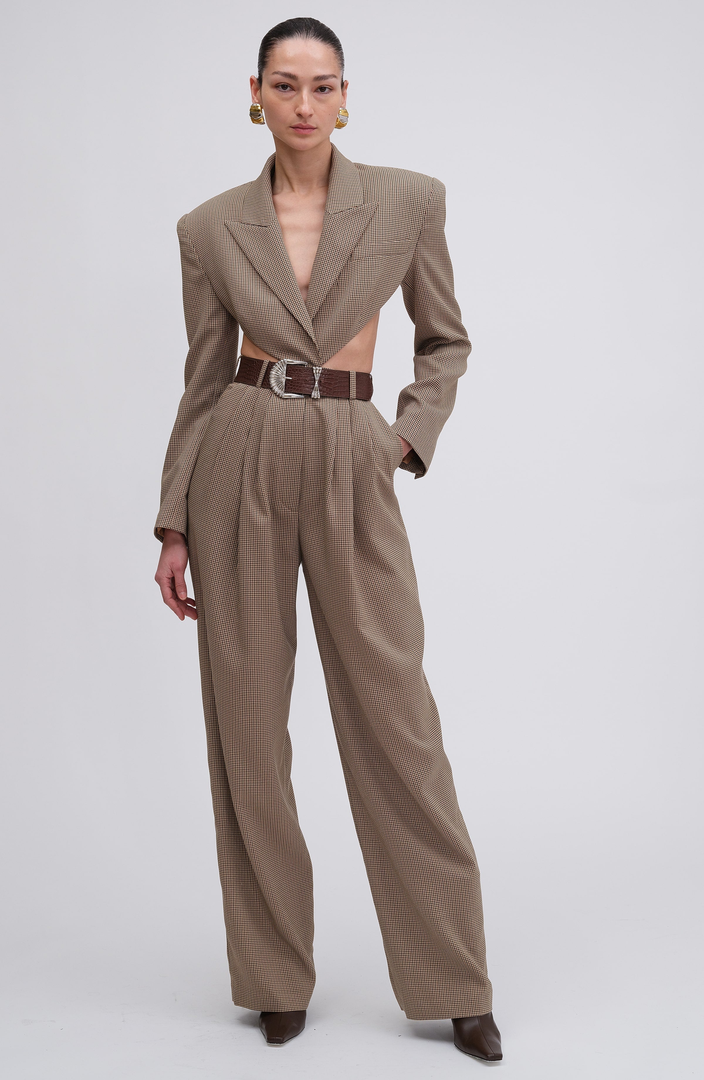 Amschel Jumpsuit | Oxblood Multi