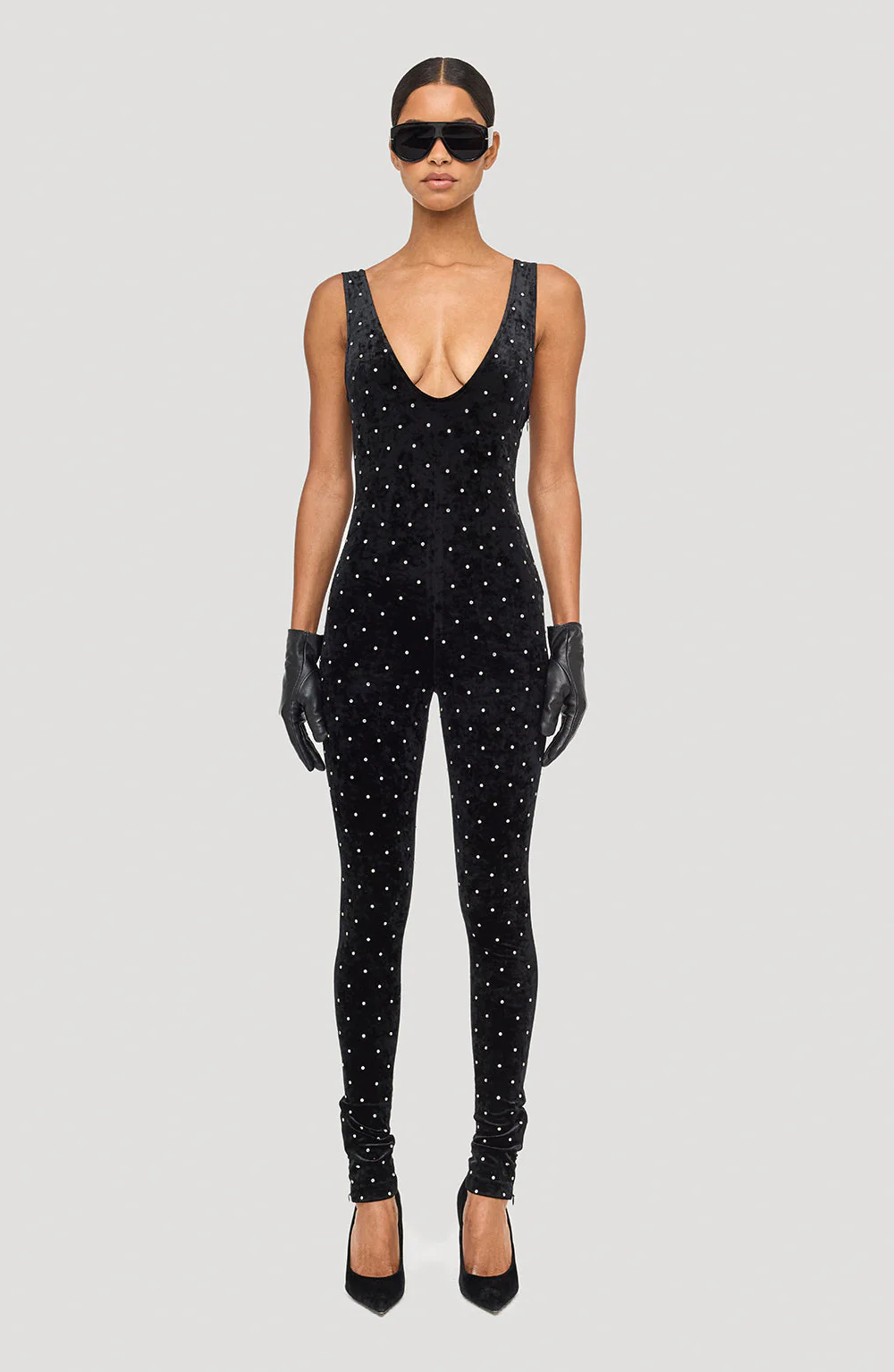 Atria Catsuit | Black/Silver